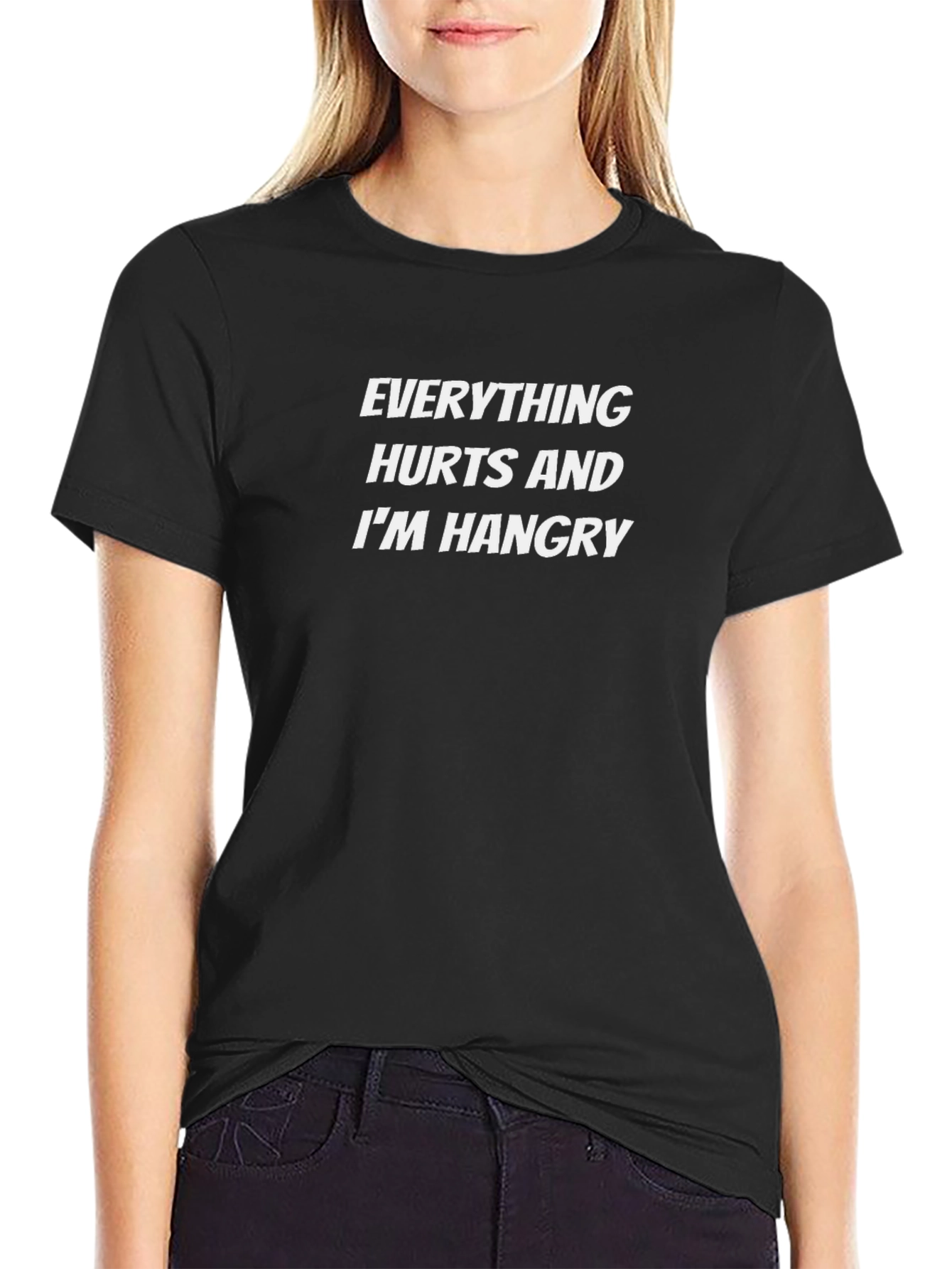 Hangry Statement T-Shirt - Everything Hurts Funny Tee