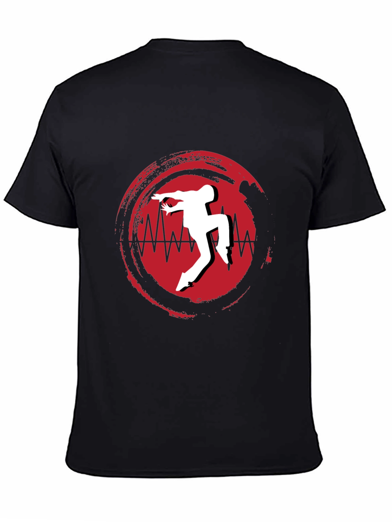 Black T-Shirt with Unique Dancer Graphic