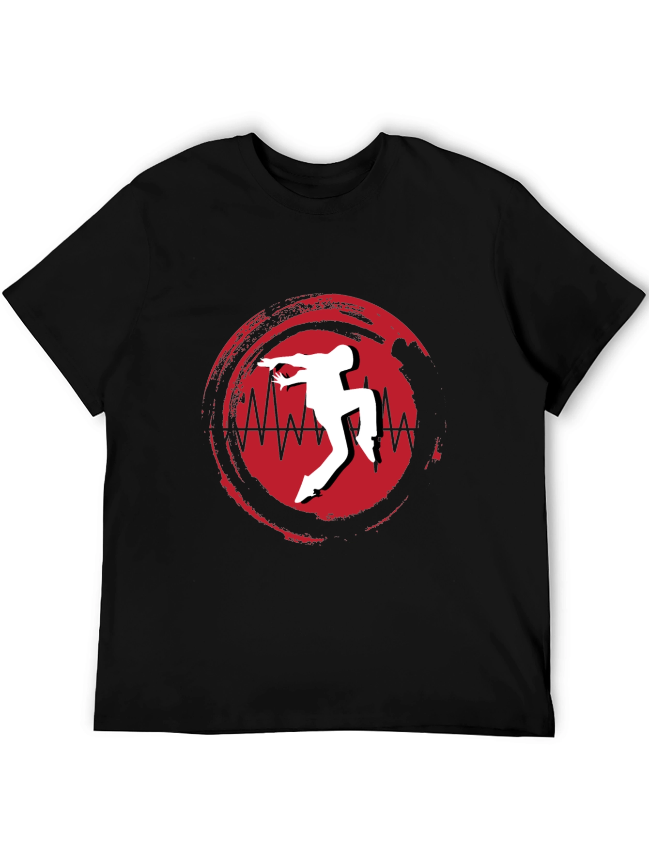 Black T-Shirt with Unique Dancer Graphic