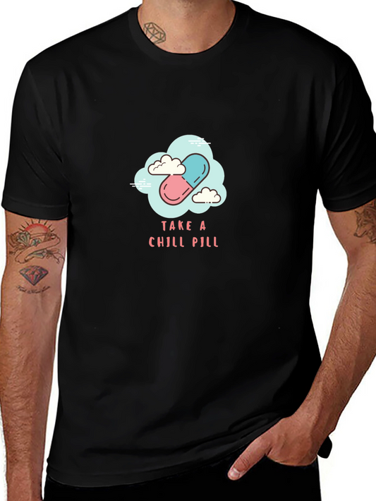 Chill Pill Graphic Tee - Relax & Unwind