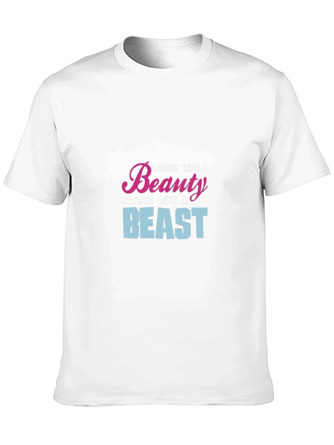 Beauty and Beast Swimmer Graphic Tee