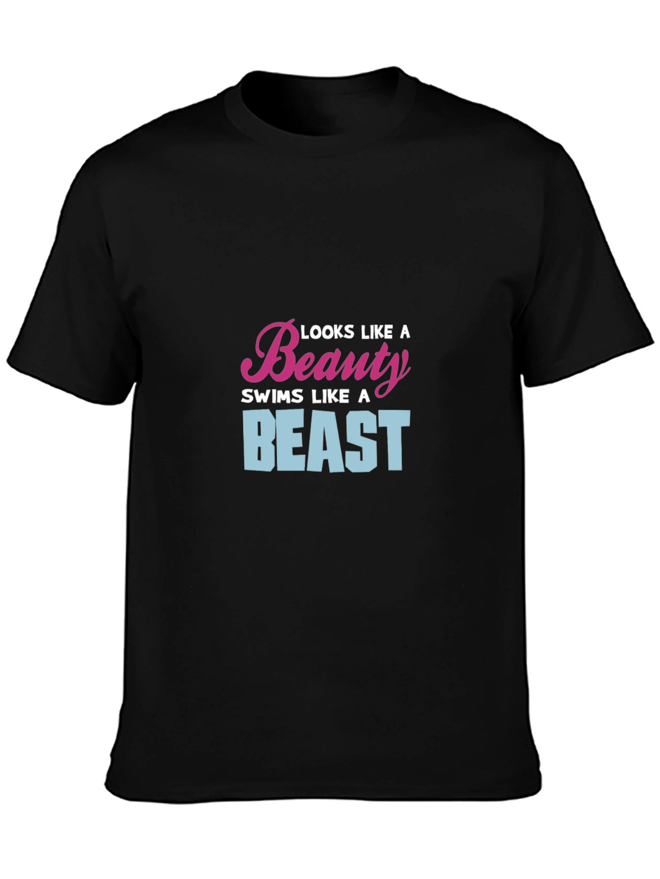 Beauty and Beast Swimmer Graphic Tee