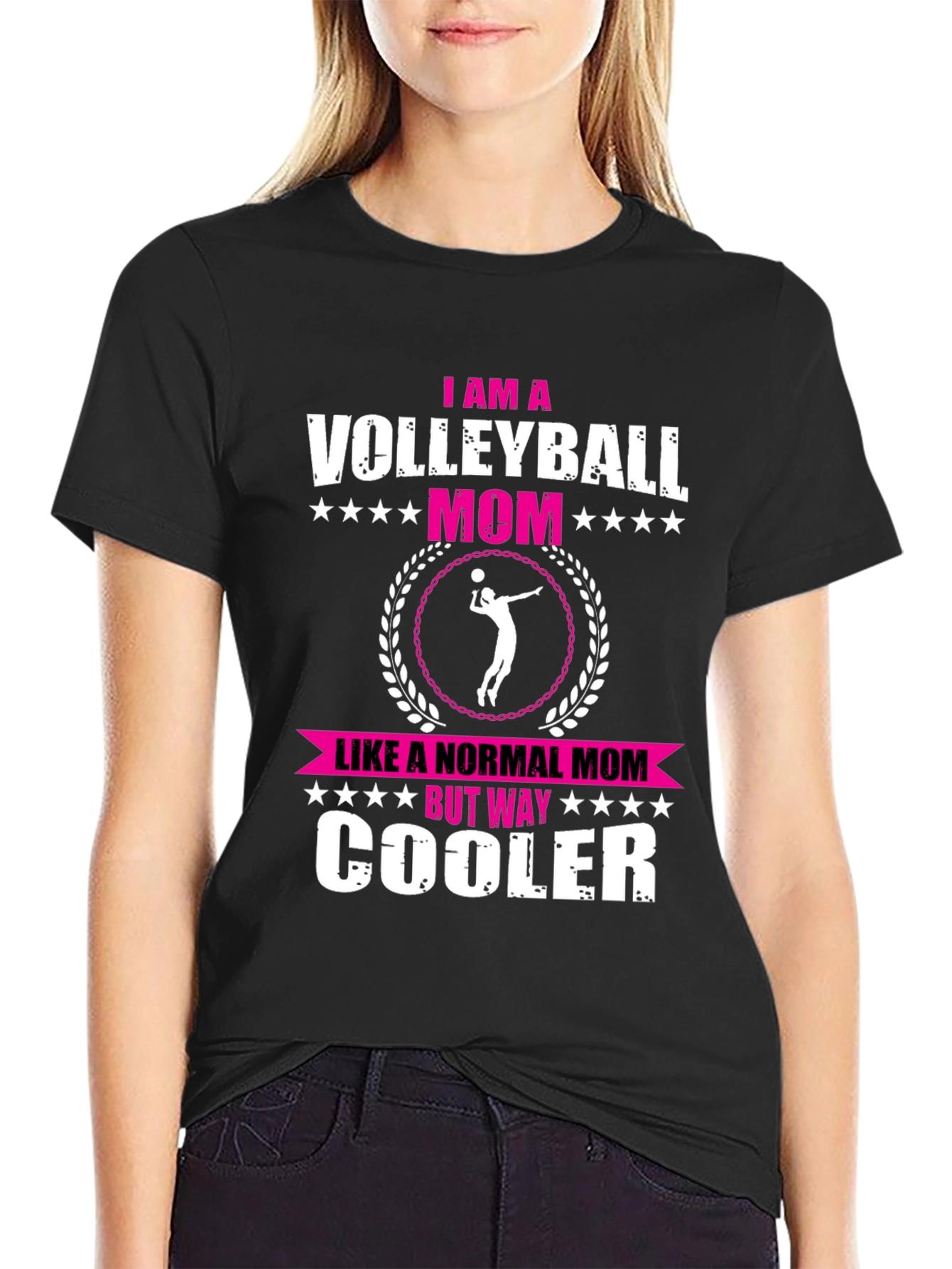Volleyball Mom Graphic Tee - Unique & Cool