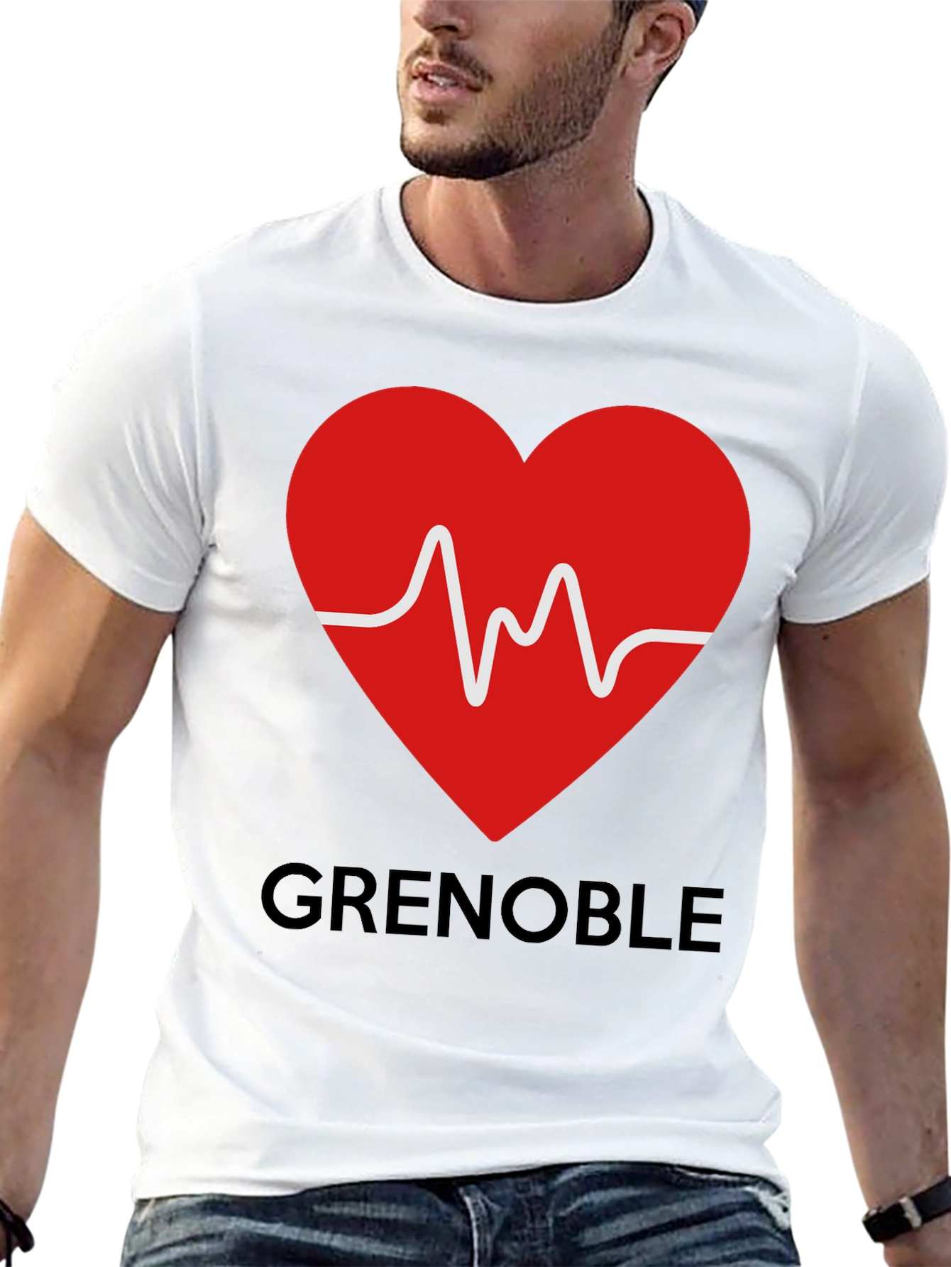 Grenoble Heartbeat T-Shirt - City Pride Tee