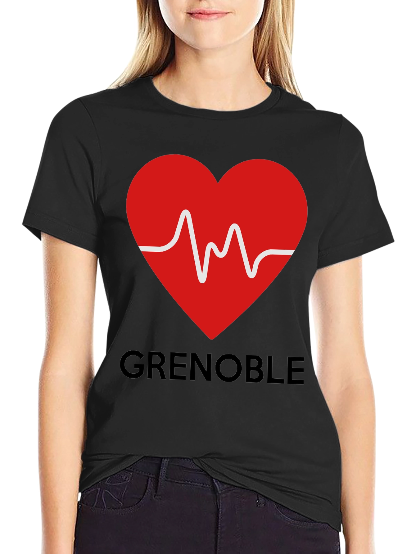 Grenoble Heartbeat T-Shirt - City Pride Tee