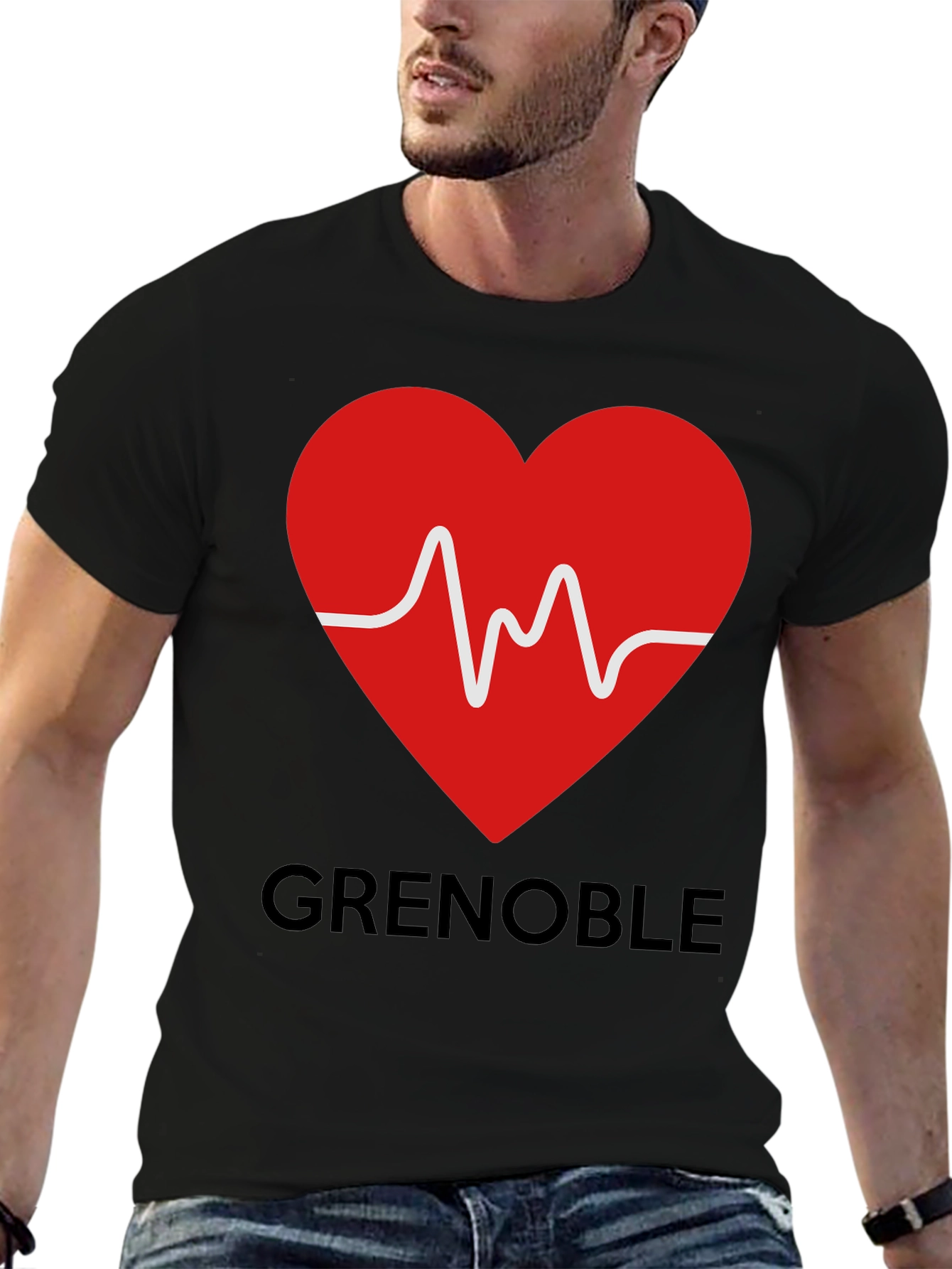 Grenoble Heartbeat T-Shirt - City Pride Tee