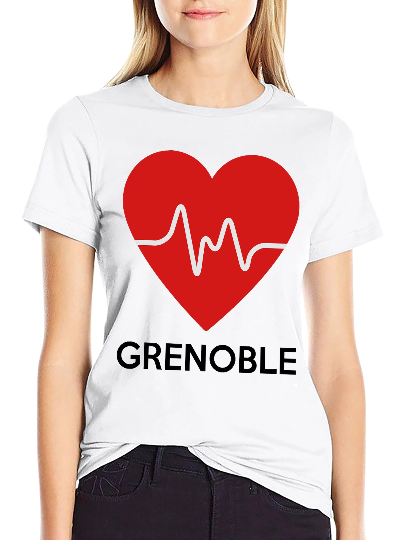 Grenoble Heartbeat T-Shirt - City Pride Tee