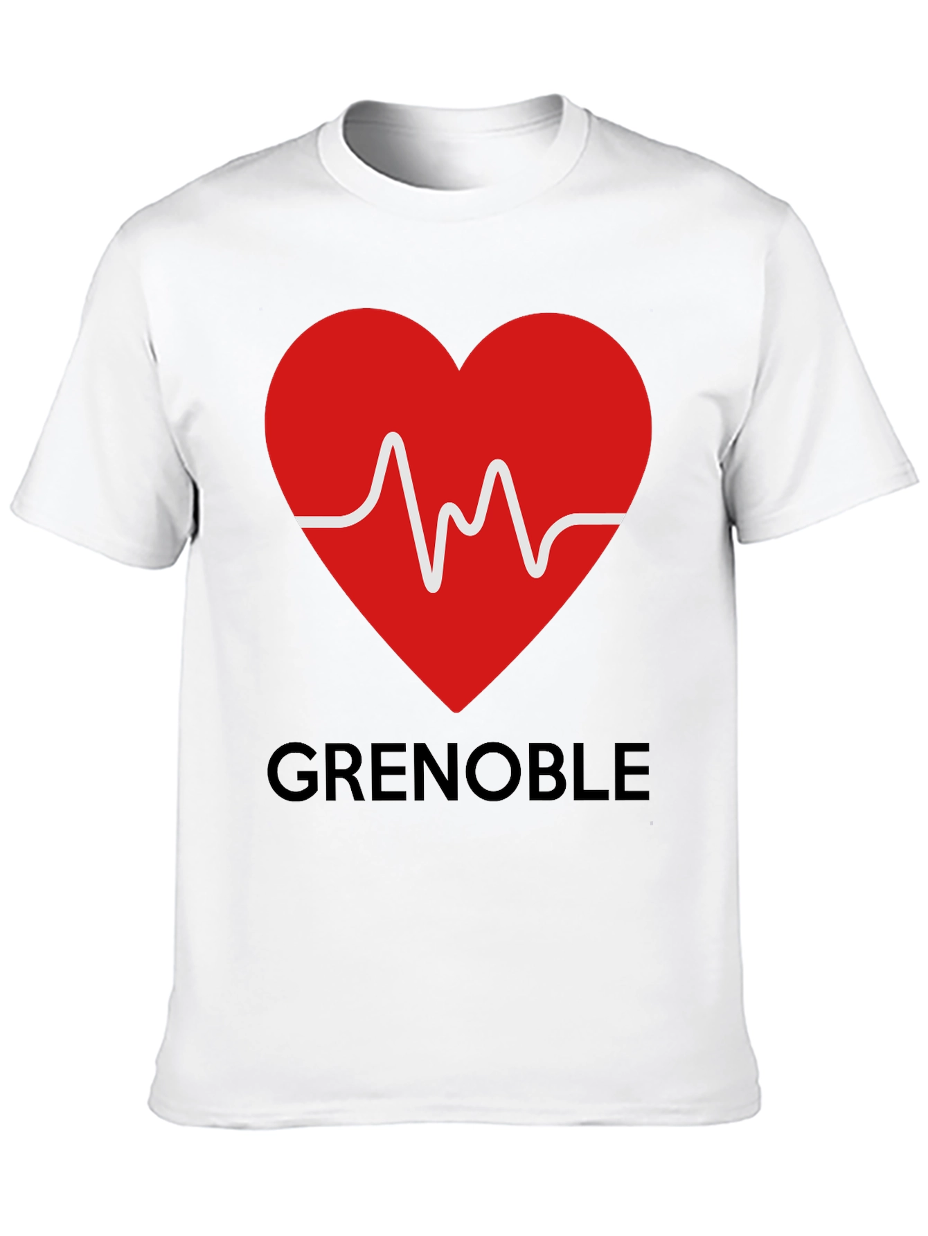 Grenoble Heartbeat T-Shirt - City Pride Tee