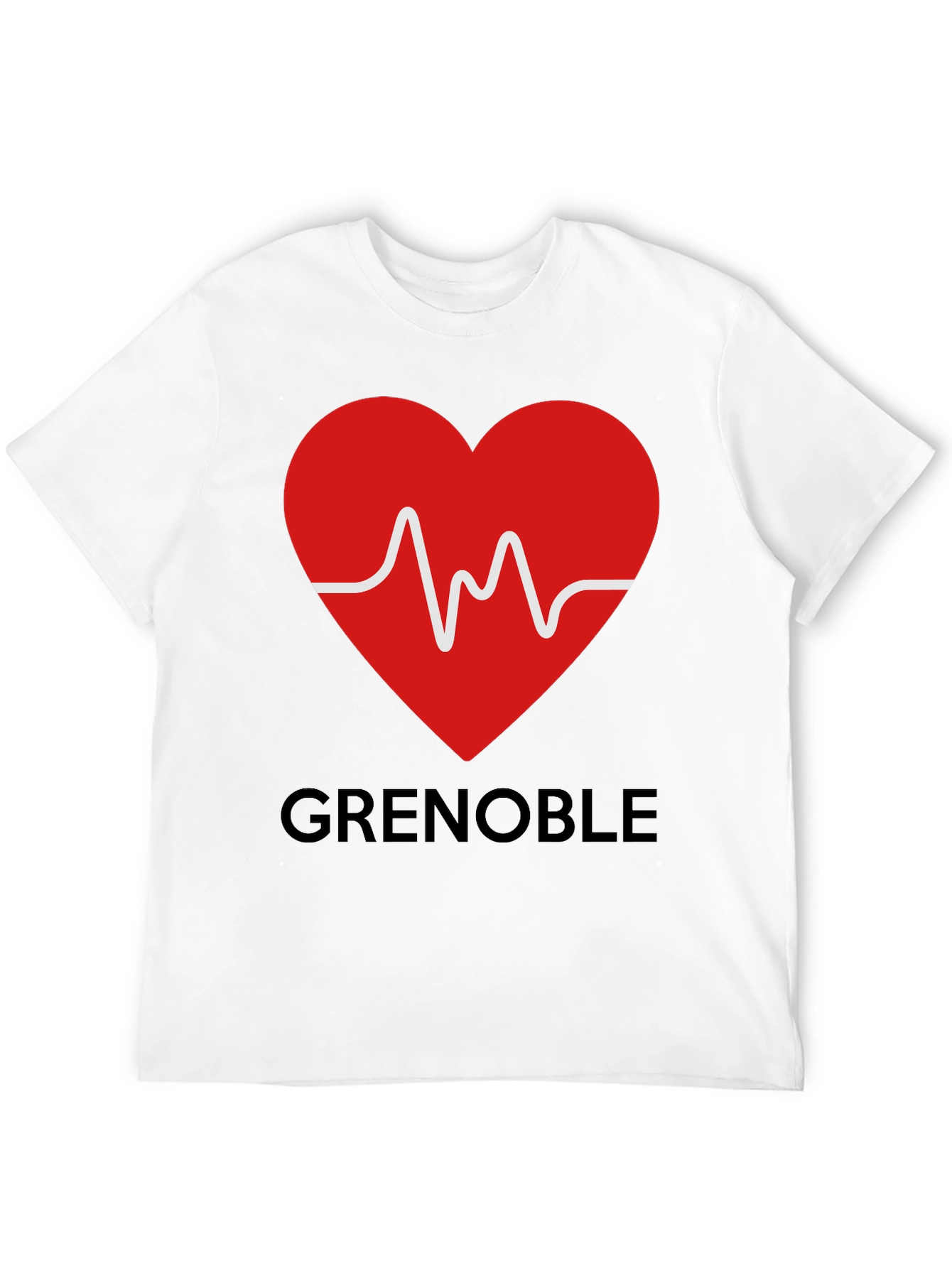 Grenoble Heartbeat T-Shirt - City Pride Tee