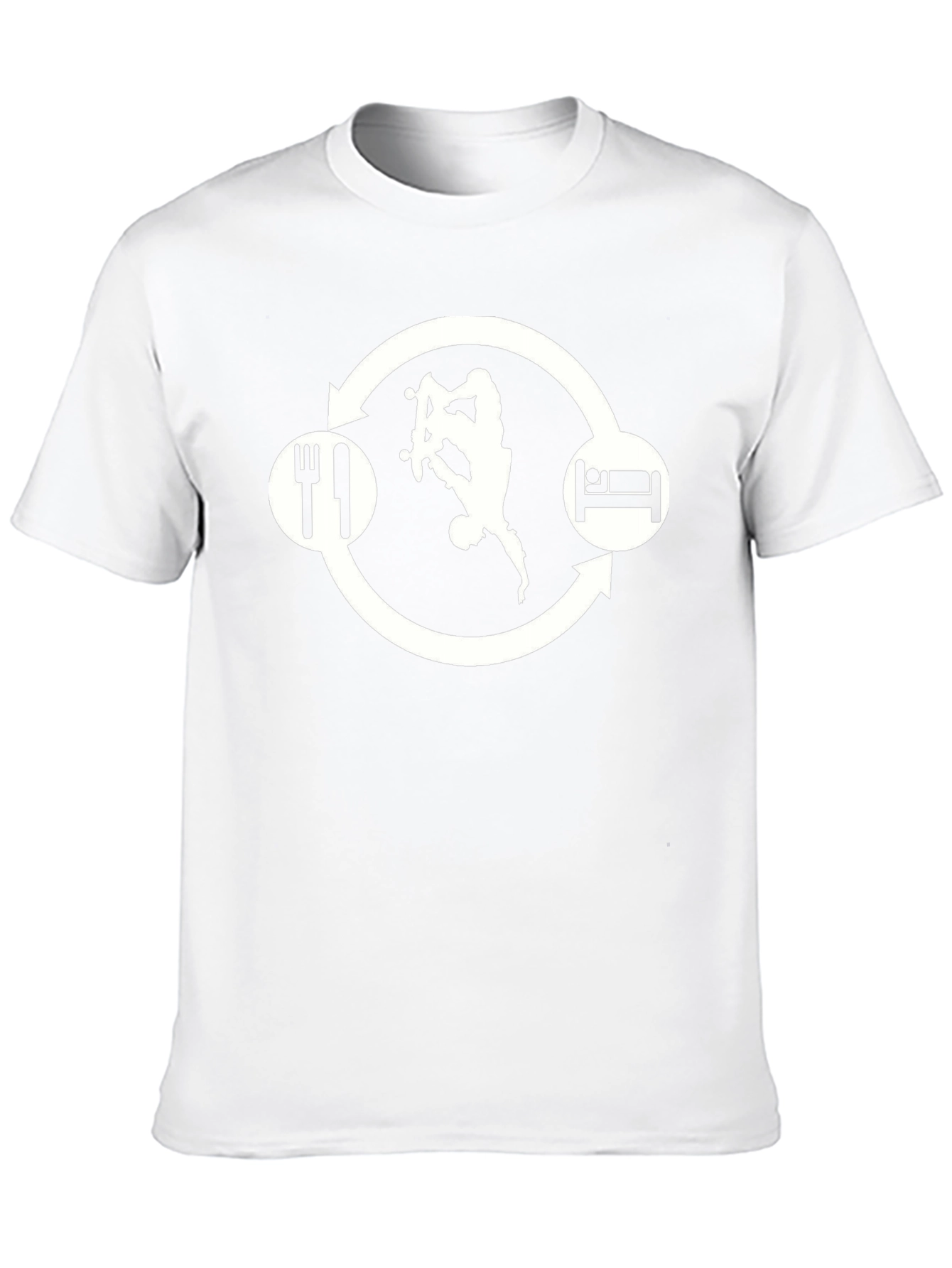 Skate Eat Sleep Repeat Black Graphic Tee