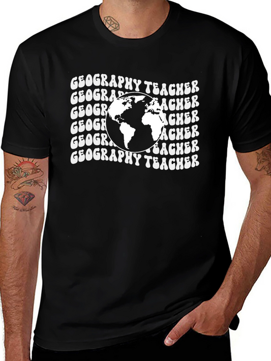 Geography Teacher T-Shirt - Earth Graphic Tee