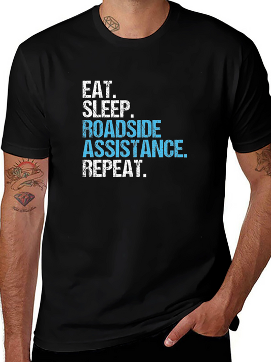 Roadside Assistance T-Shirt - Eat Sleep Repeat
