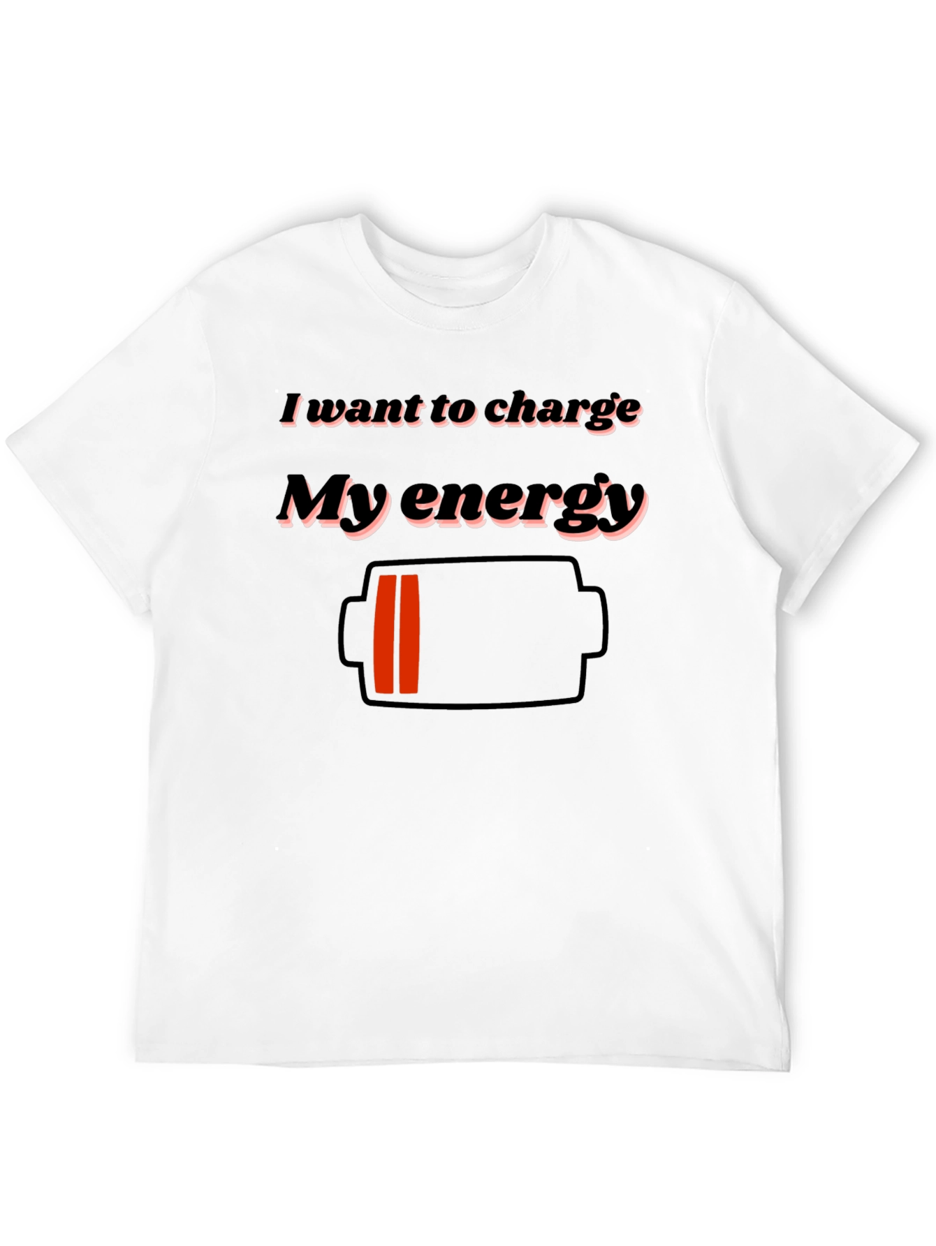 Charge My Energy Black Graphic Tee