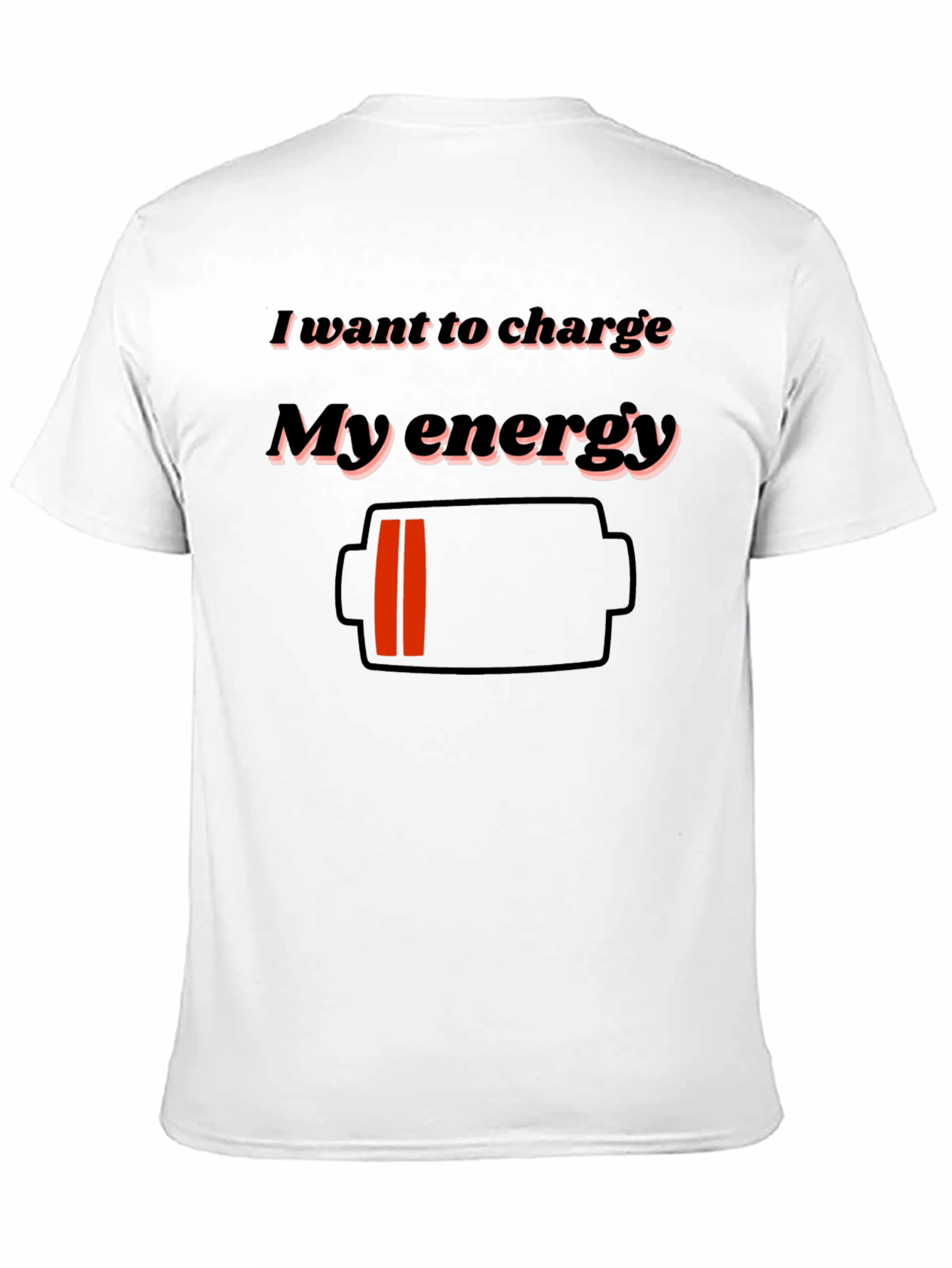 Charge My Energy Black Graphic Tee