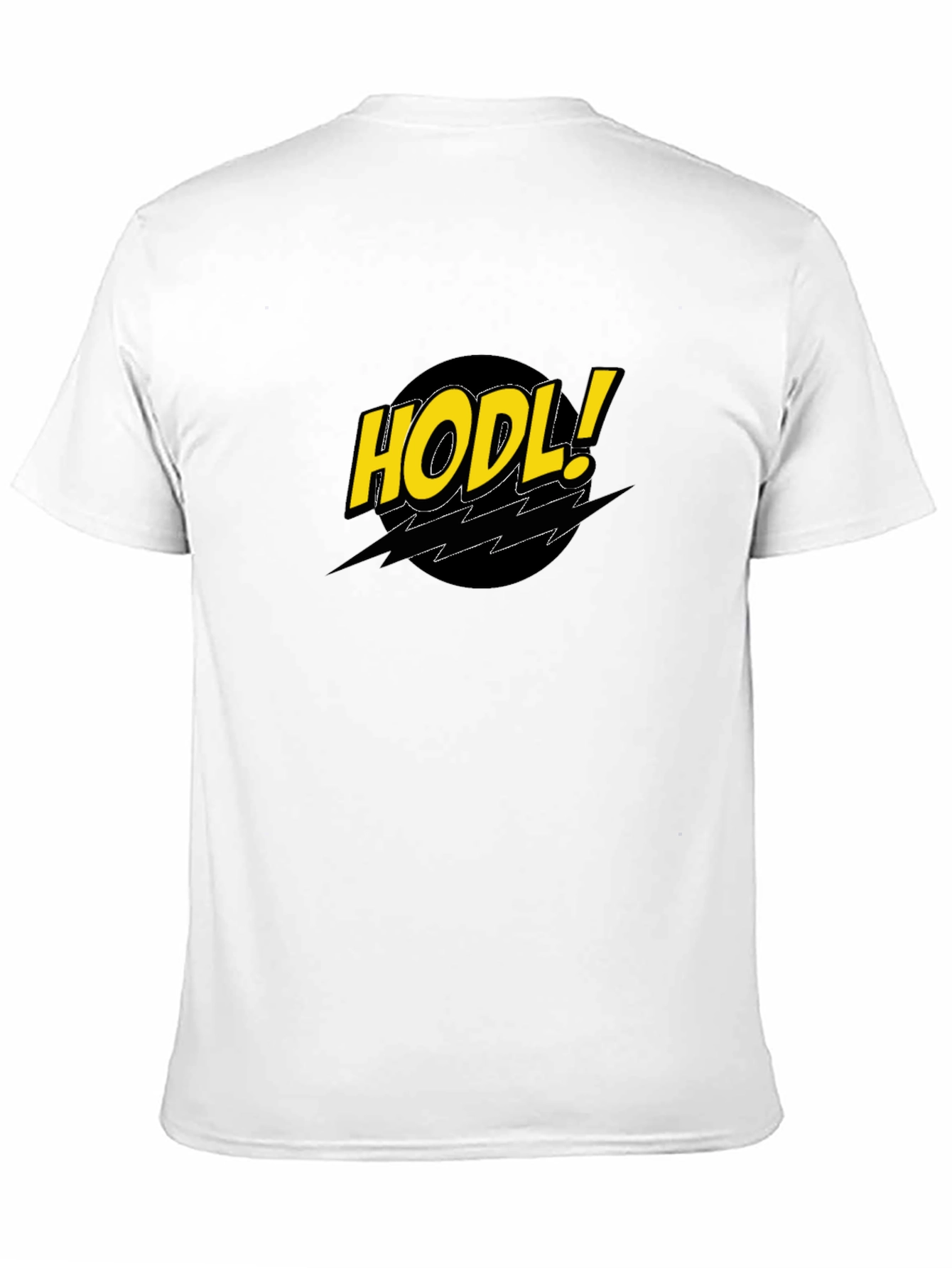 HODL! Comic Style Black Crypto T-Shirt