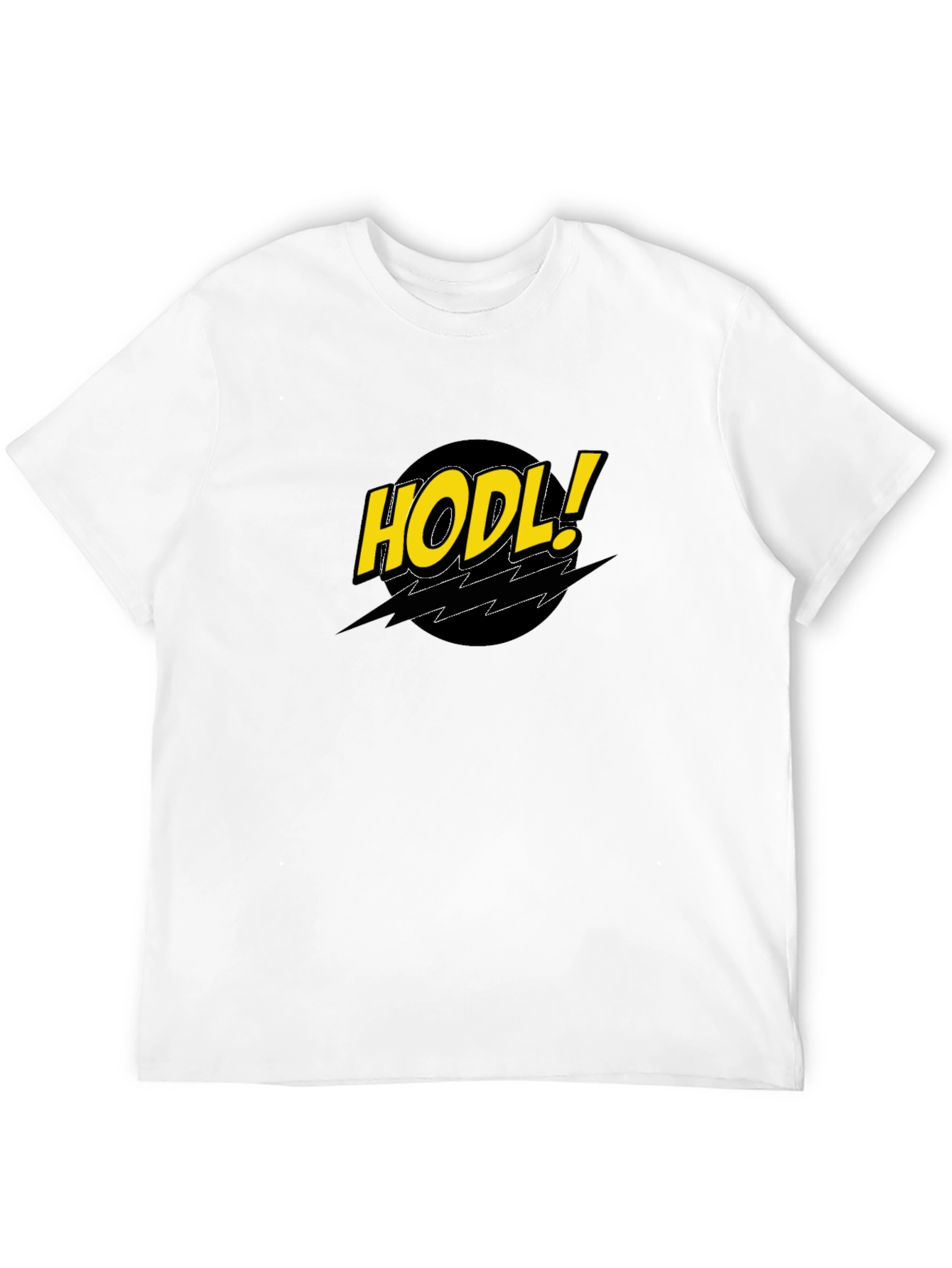HODL! Comic Style Black Crypto T-Shirt