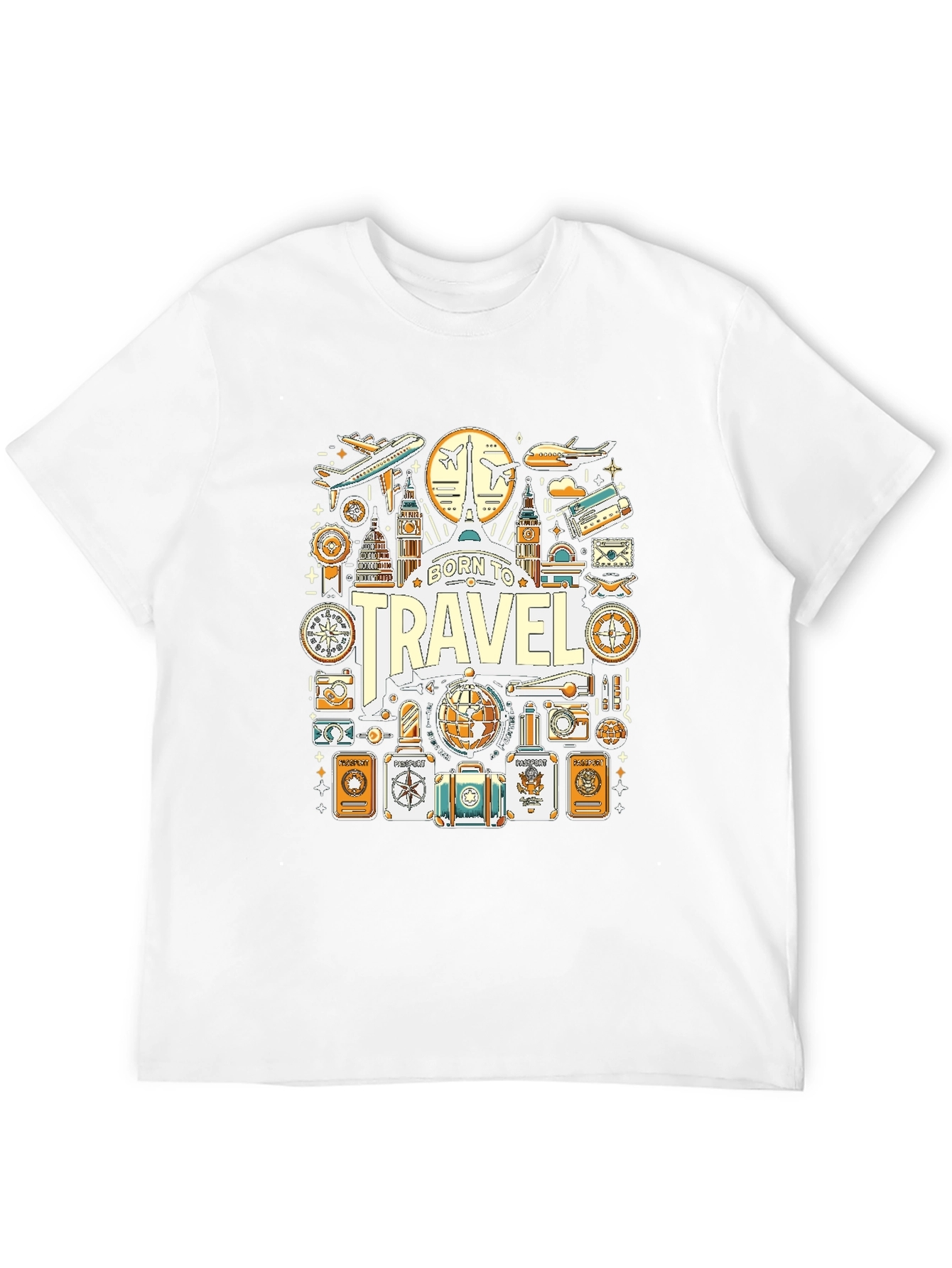 Born to Travel Graphic T-Shirt