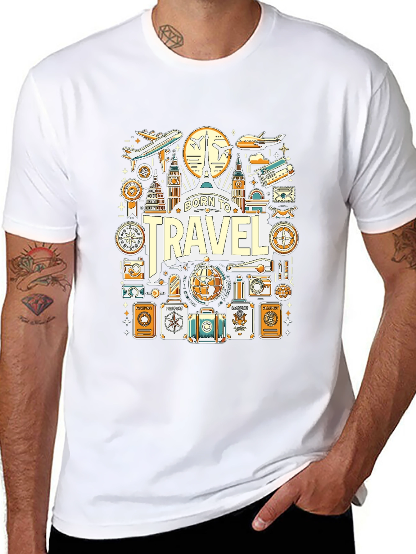 Born to Travel Graphic T-Shirt