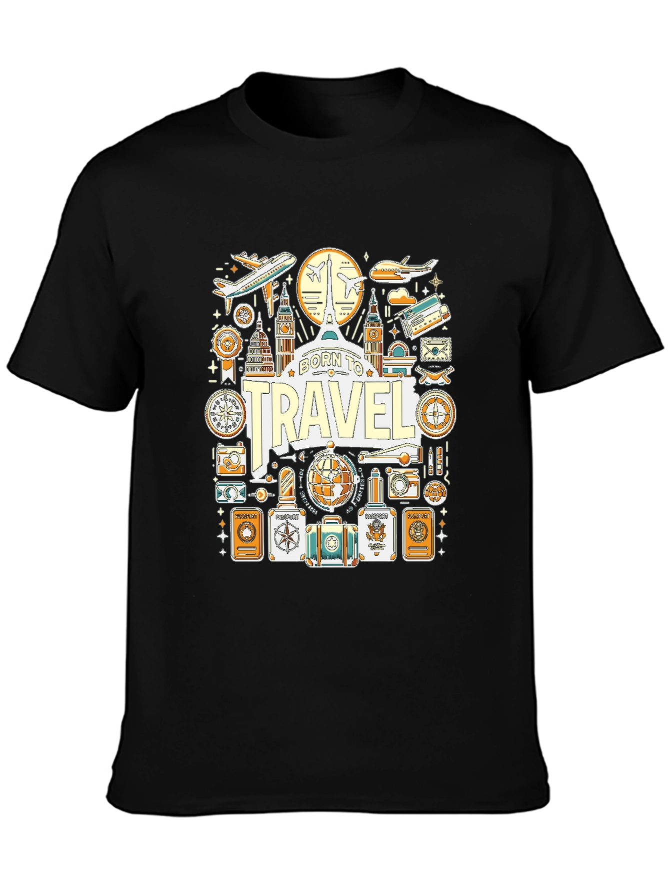 Born to Travel Graphic T-Shirt