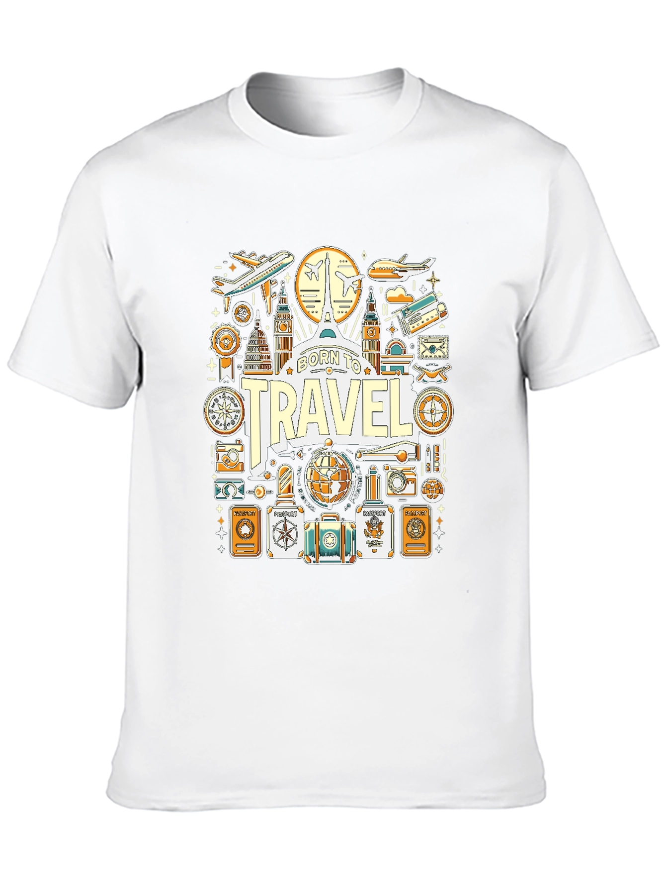 Born to Travel Graphic T-Shirt