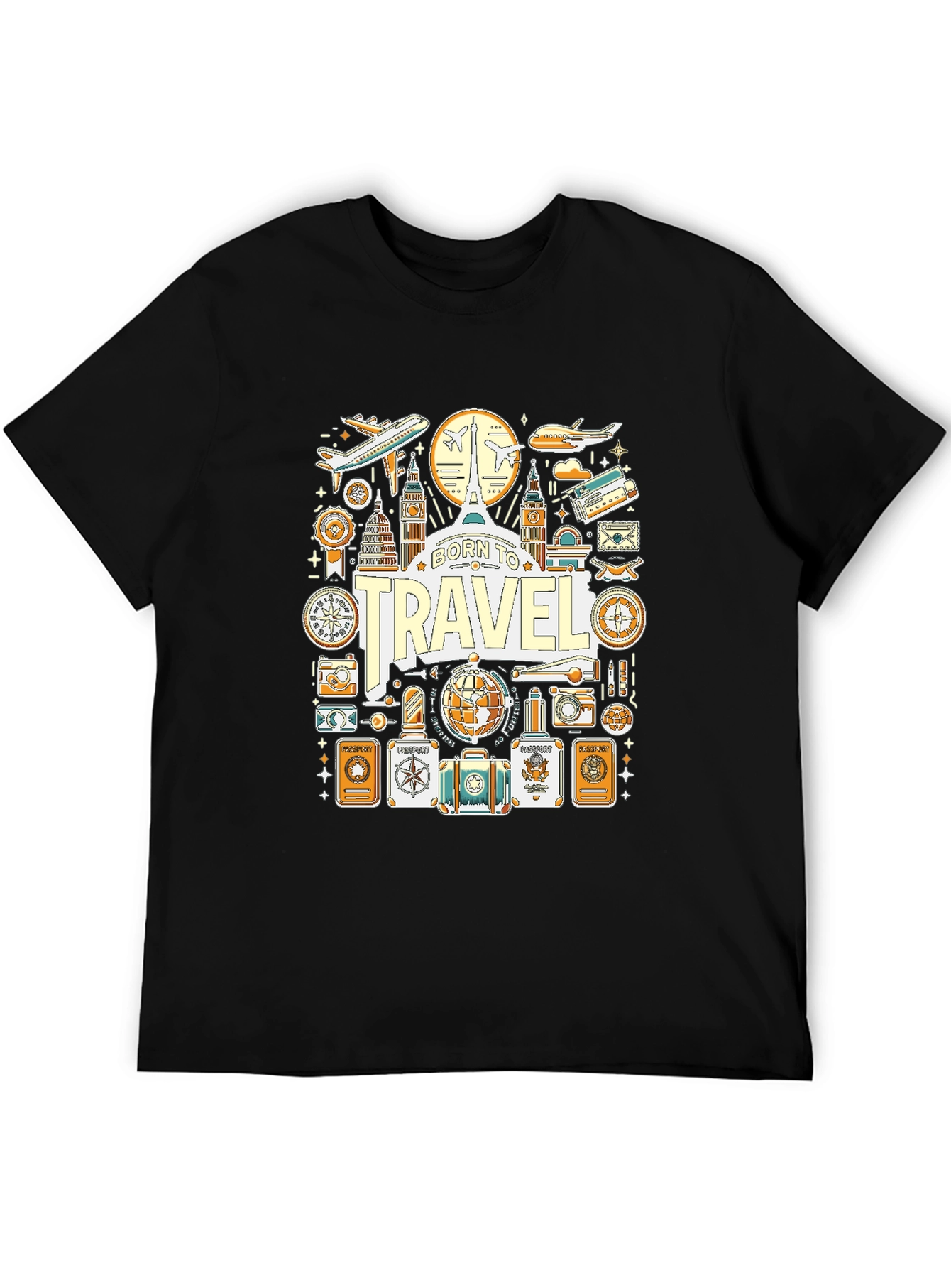 Born to Travel Graphic T-Shirt