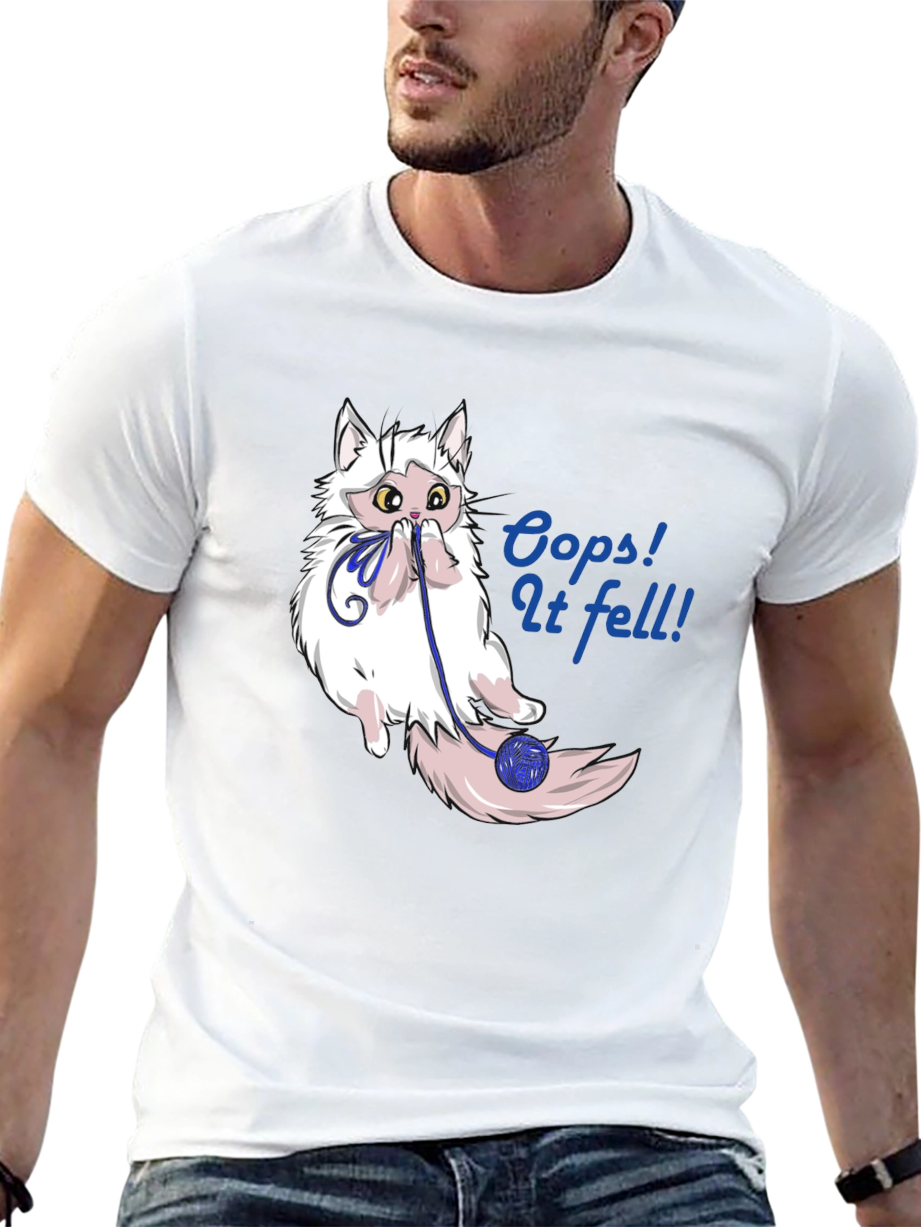 Oops! Cat Fell T-Shirt