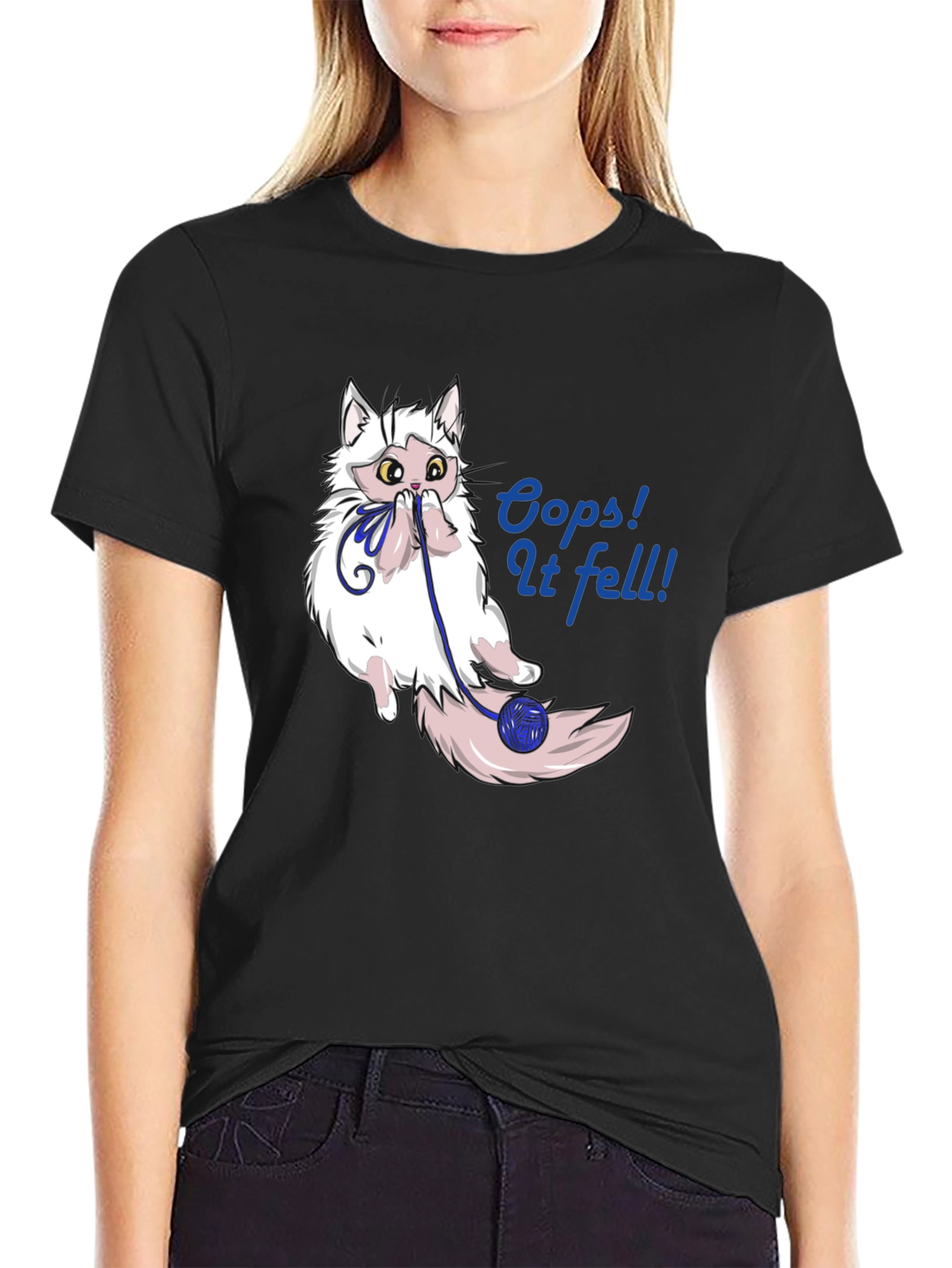 Oops! Cat Fell T-Shirt