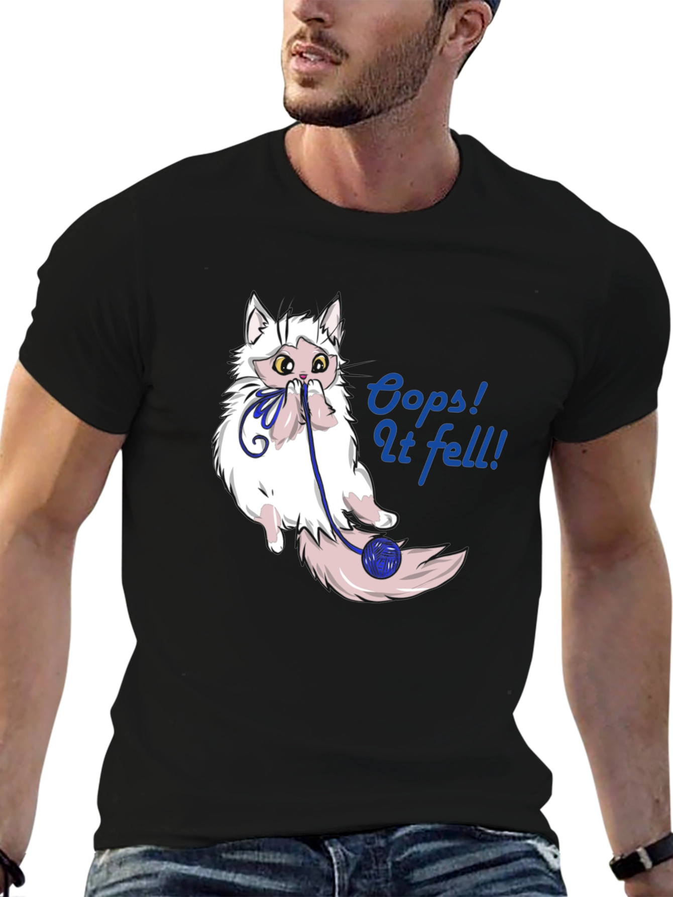 Oops! Cat Fell T-Shirt