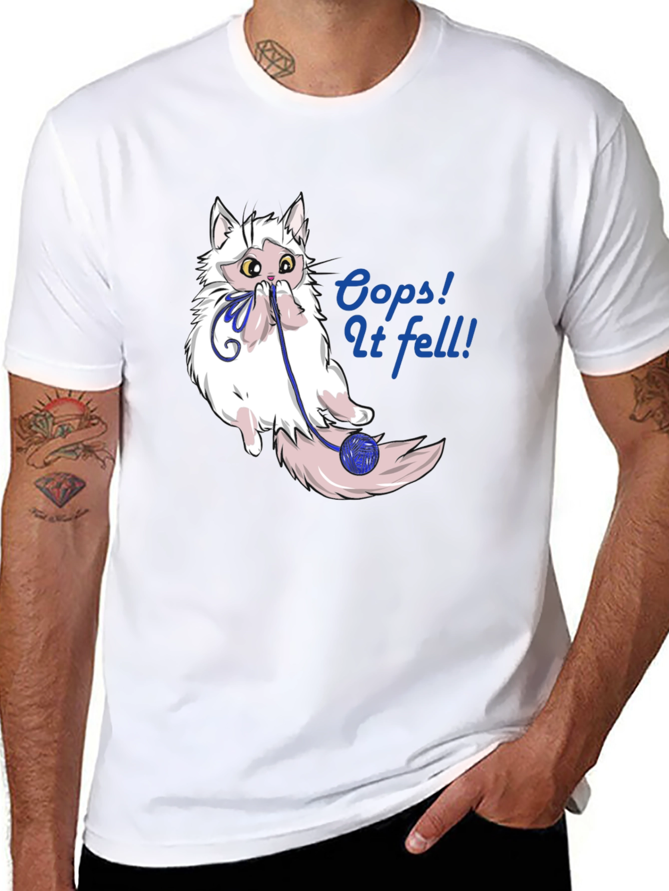 Oops! Cat Fell T-Shirt