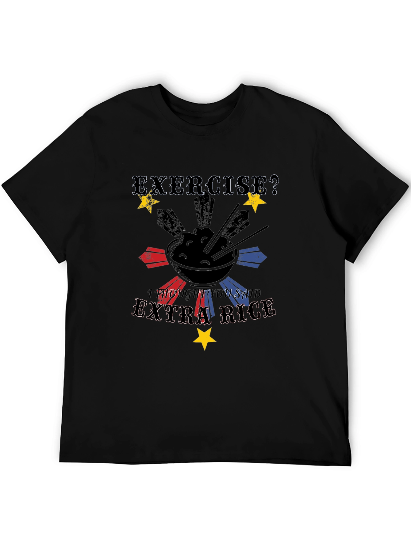 Extra Rice Black Graphic Tee