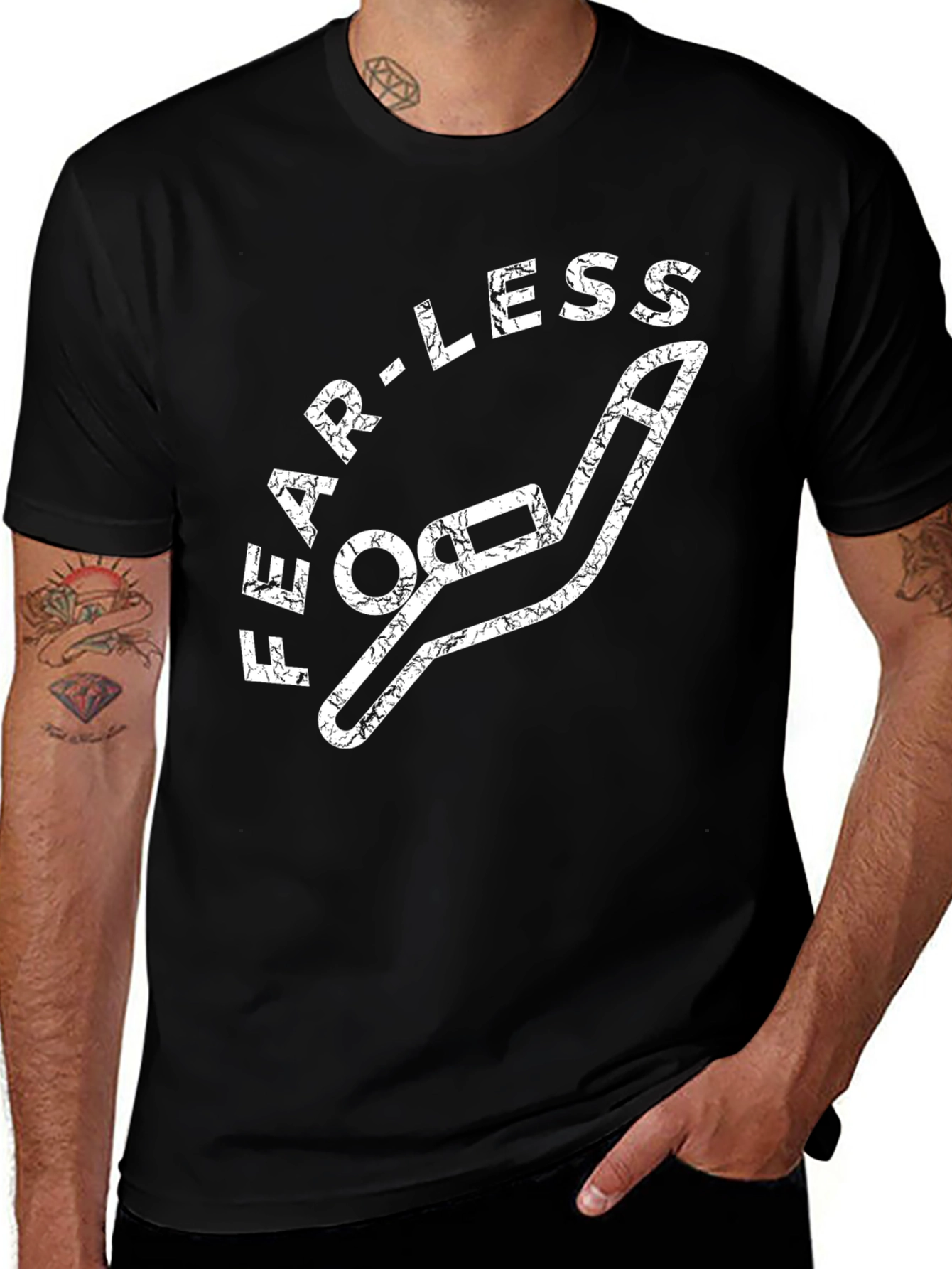 Fearless Funny T-Shirt: Novelty Pencil Design