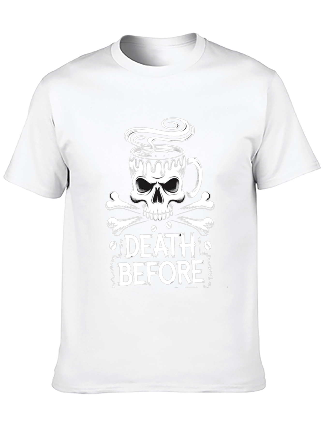 Death Before Coffee Black T-Shirt
