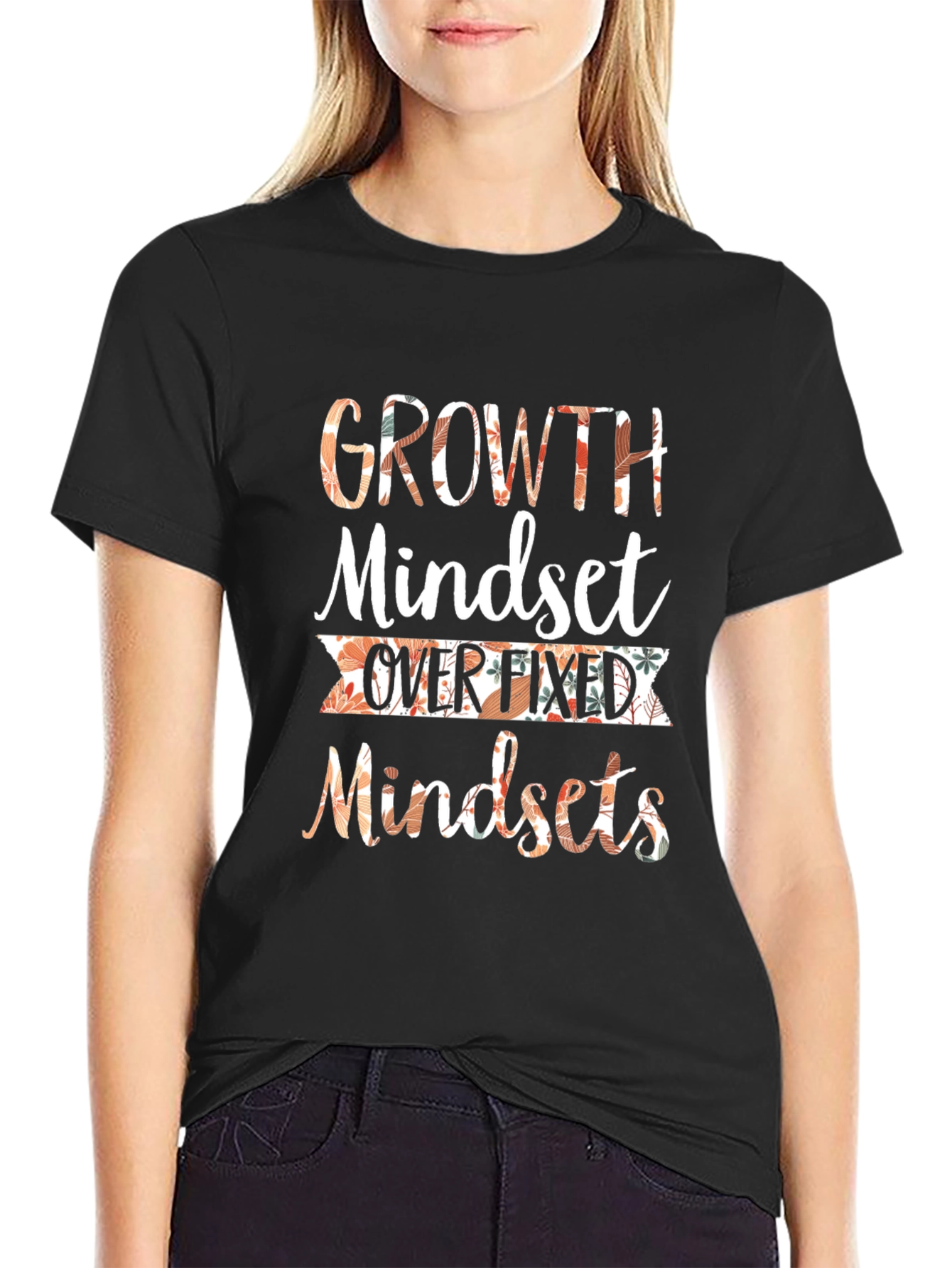 Growth Mindset Graphic T-Shirt Motivational Tee