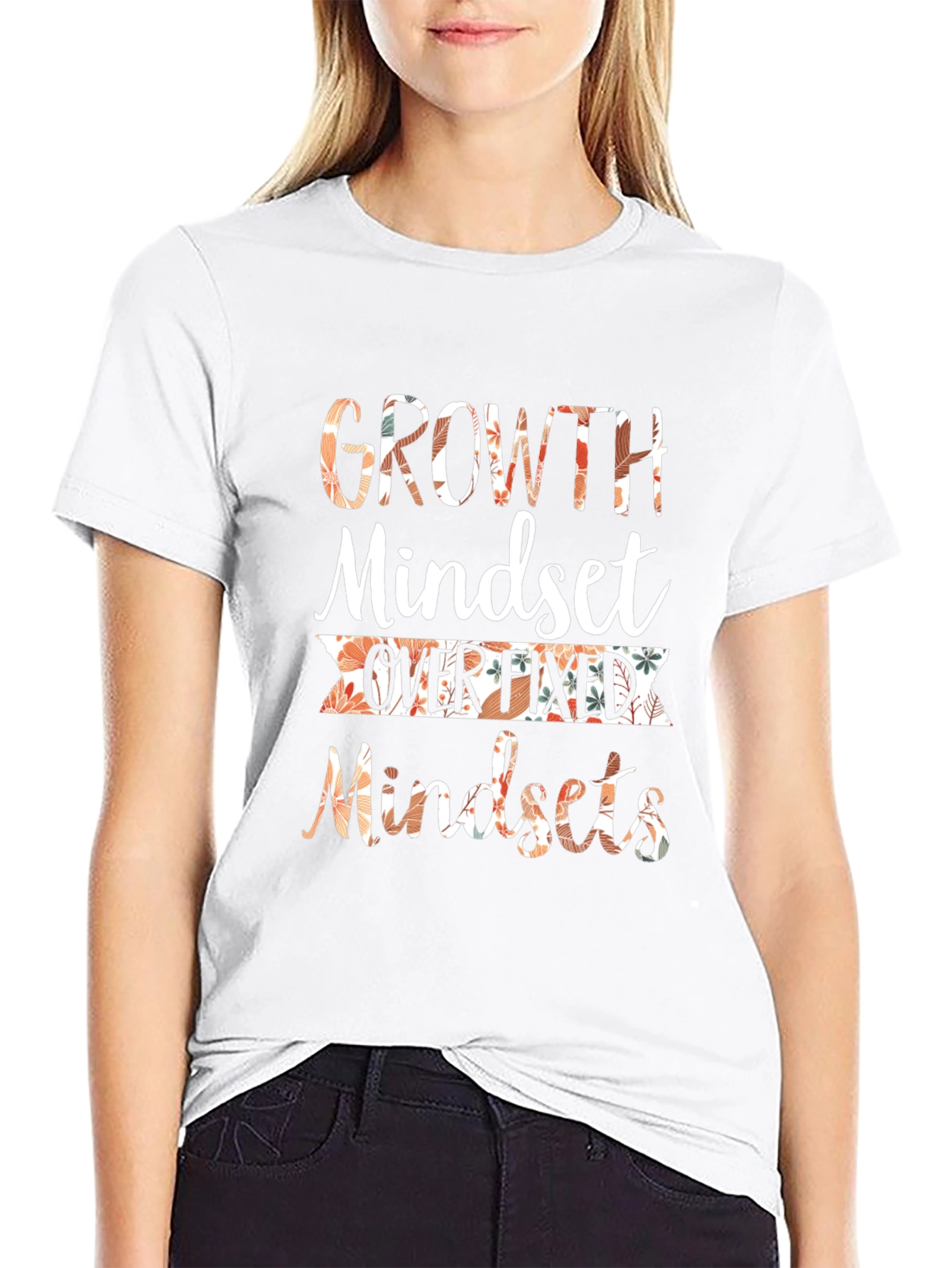 Growth Mindset Graphic T-Shirt Motivational Tee