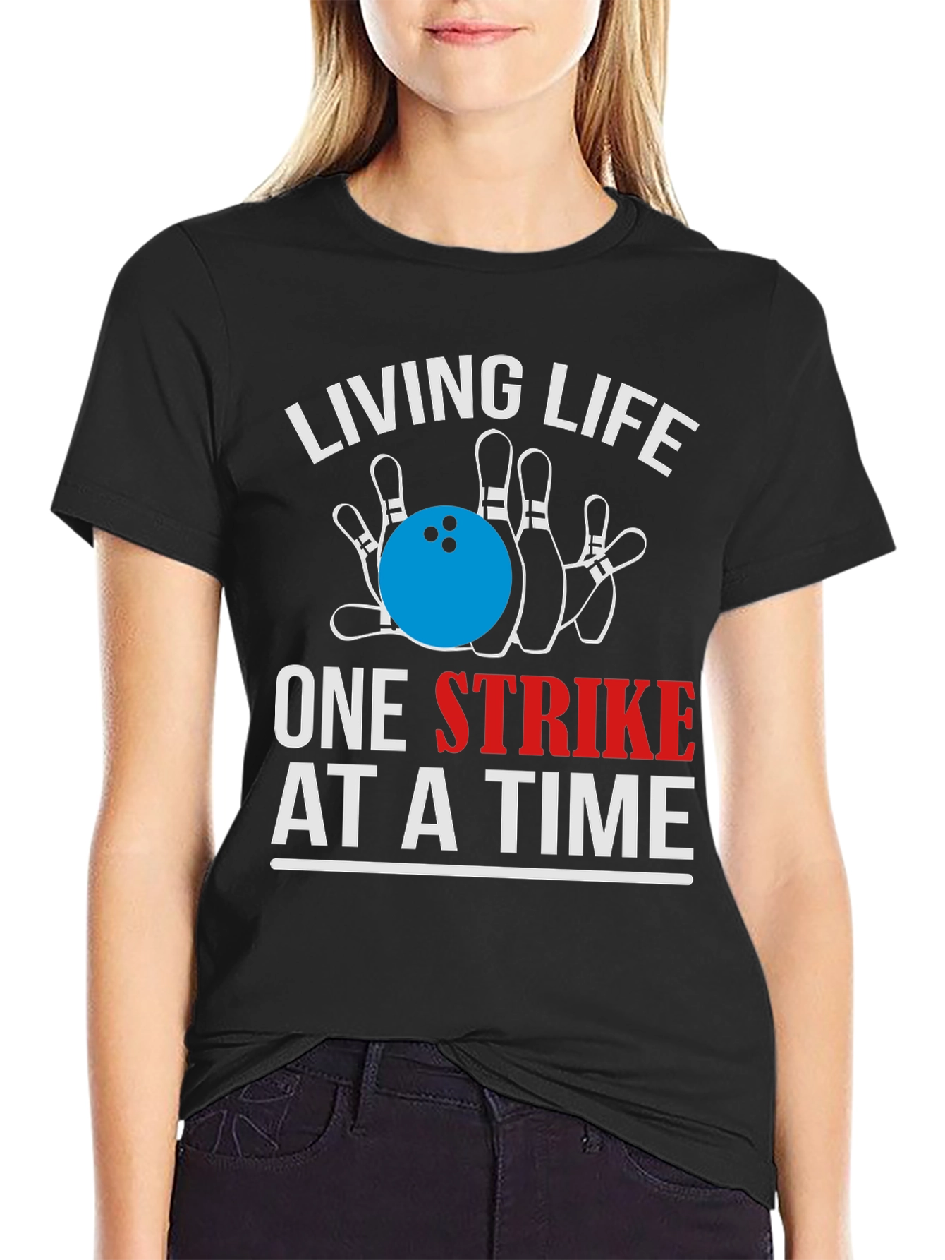 Bowling Strike Graphic Tee