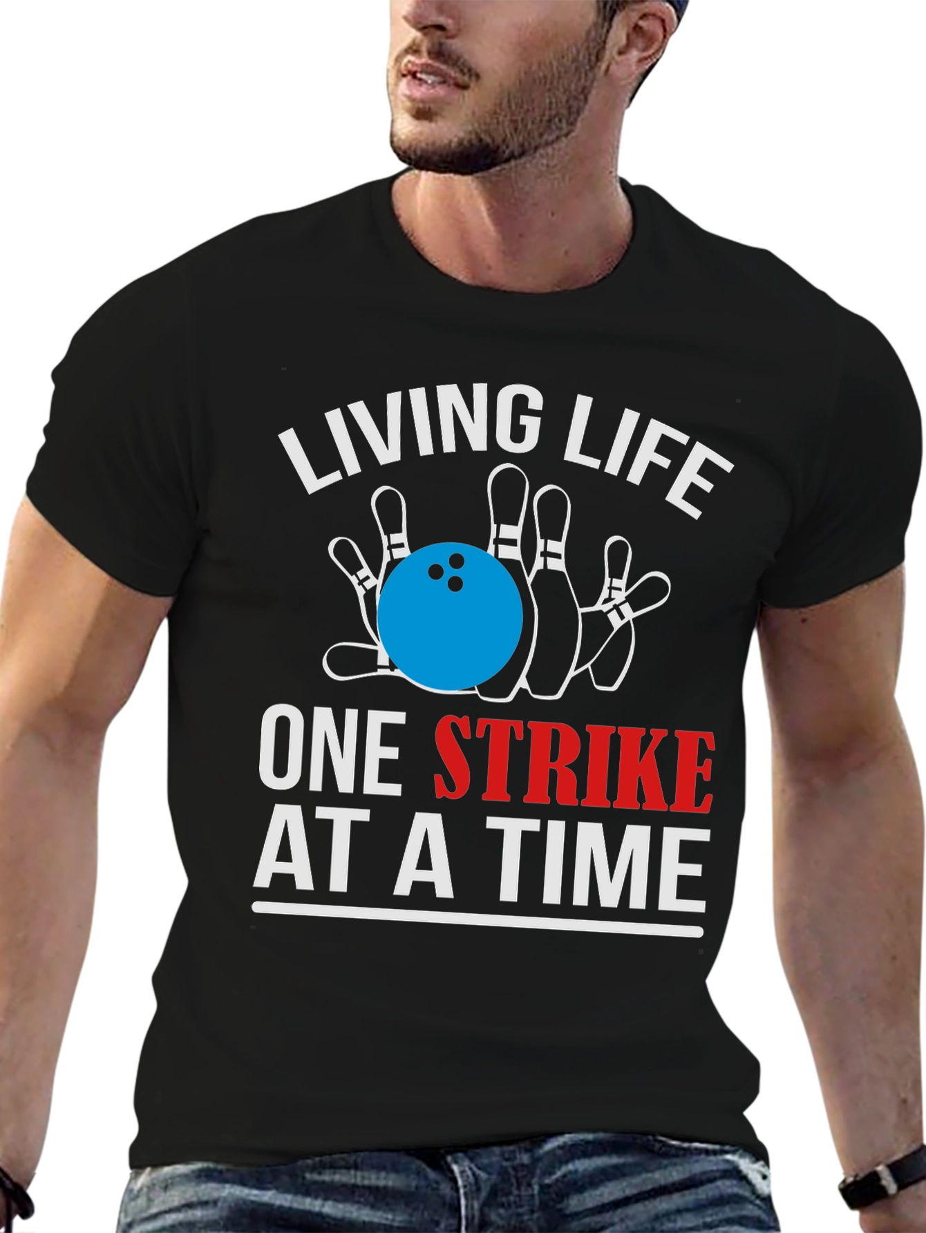 Bowling Strike Graphic Tee