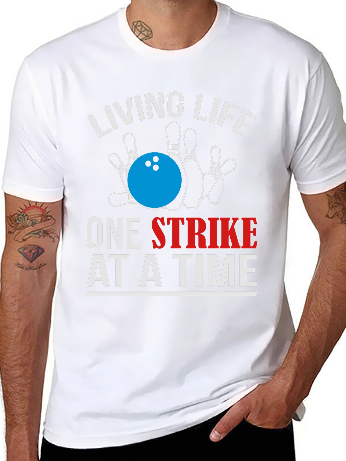 Bowling Strike Graphic Tee