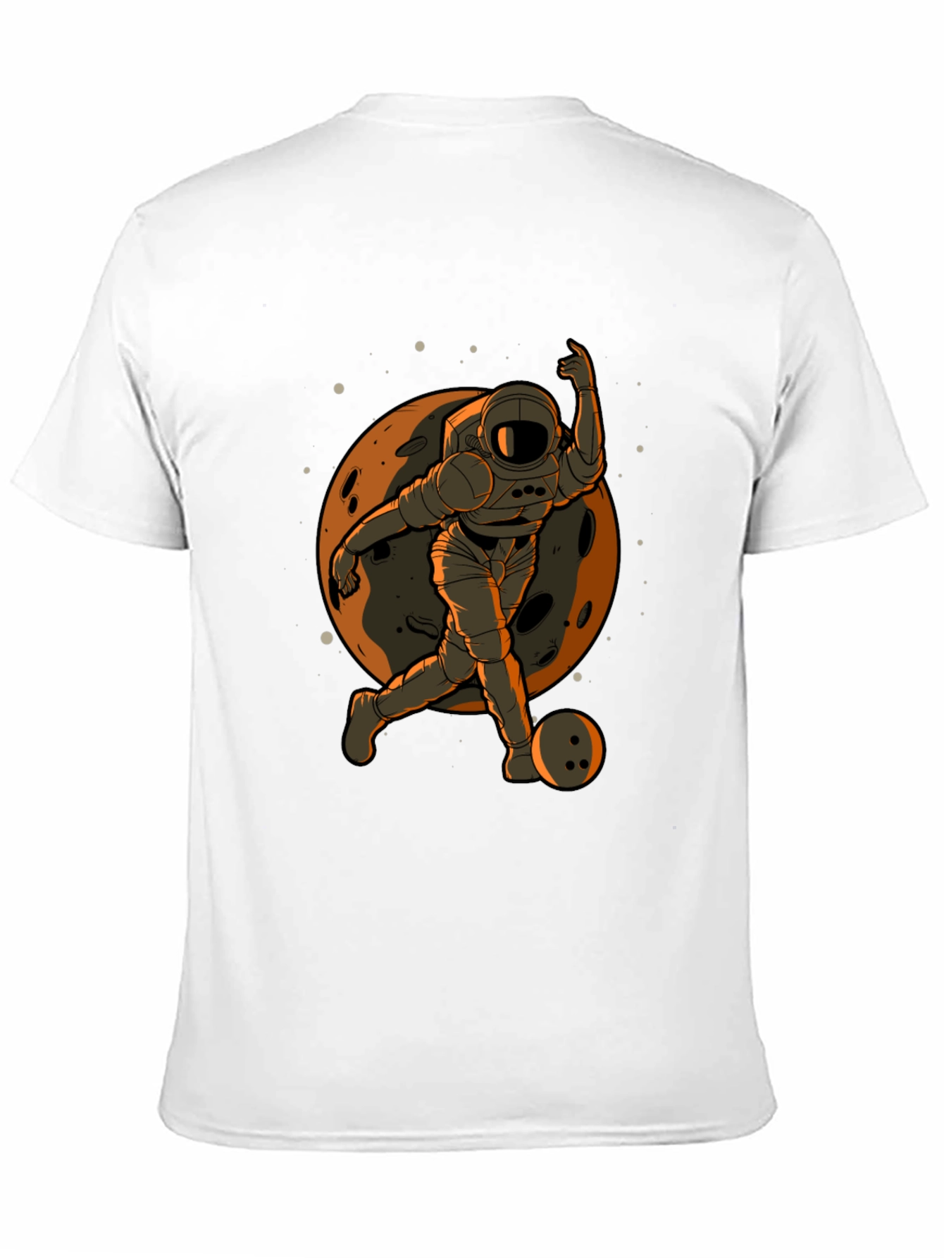 Astronaut Bowling T-Shirt - Space Themed Apparel