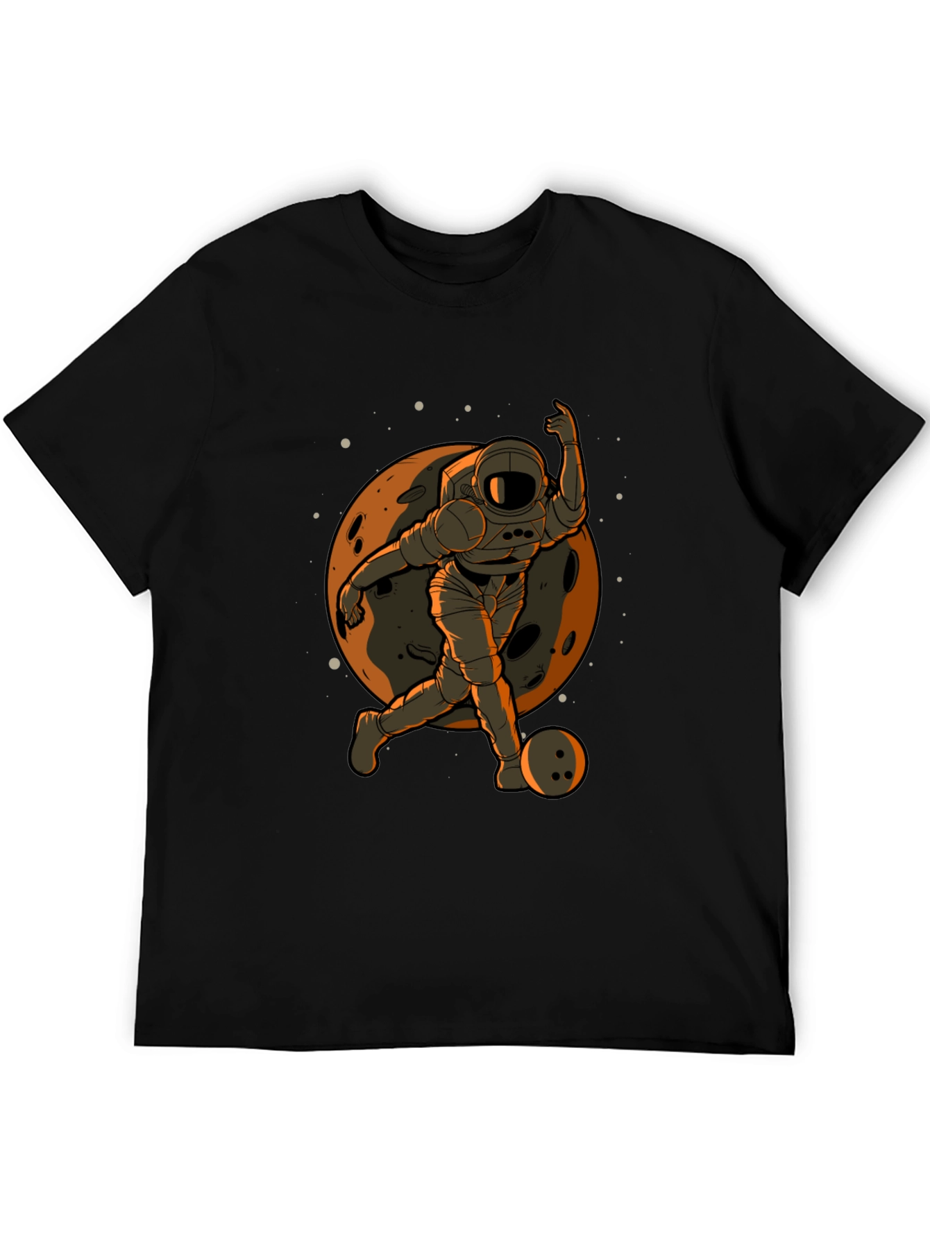 Astronaut Bowling T-Shirt - Space Themed Apparel