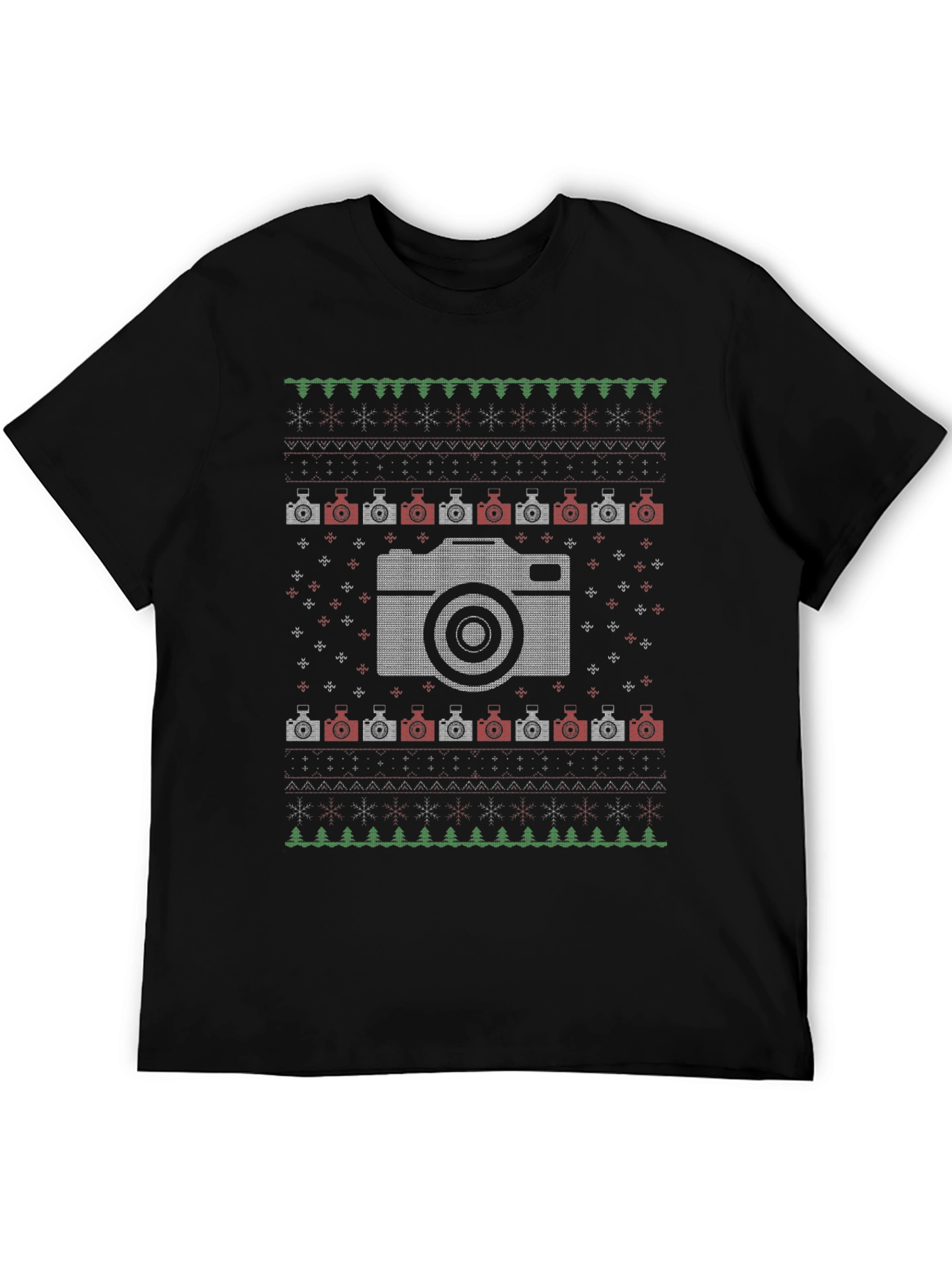 Camera Ugly Christmas Sweater T-Shirt
