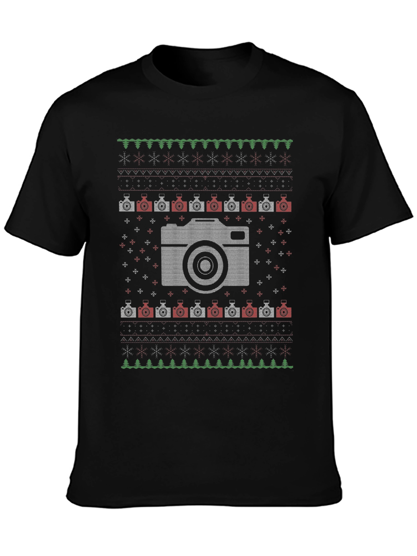 Camera Ugly Christmas Sweater T-Shirt