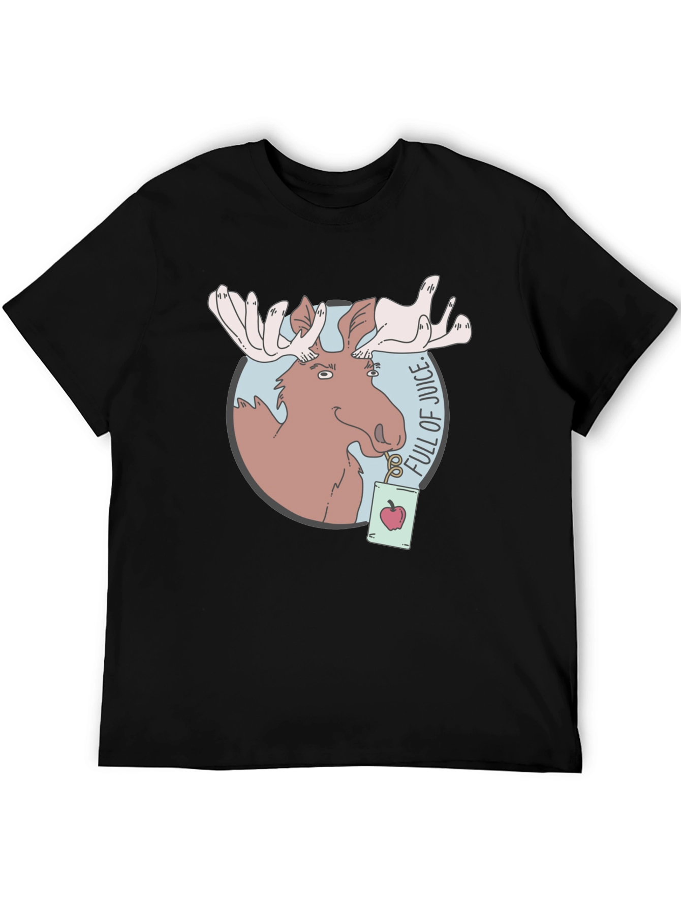 Moose Juice T-Shirt - Funny Cartoon Graphic Tee