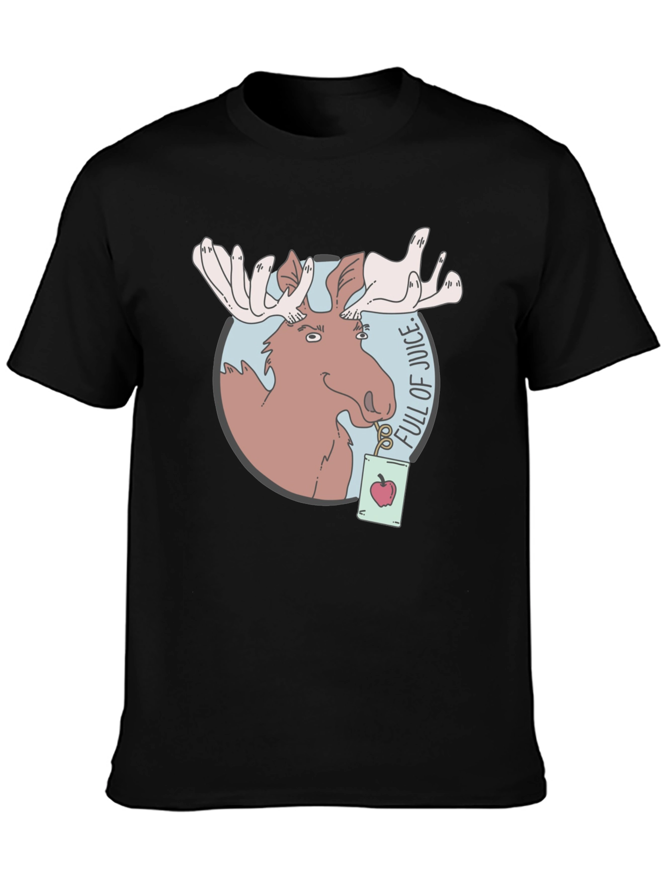 Moose Juice T-Shirt - Funny Cartoon Graphic Tee
