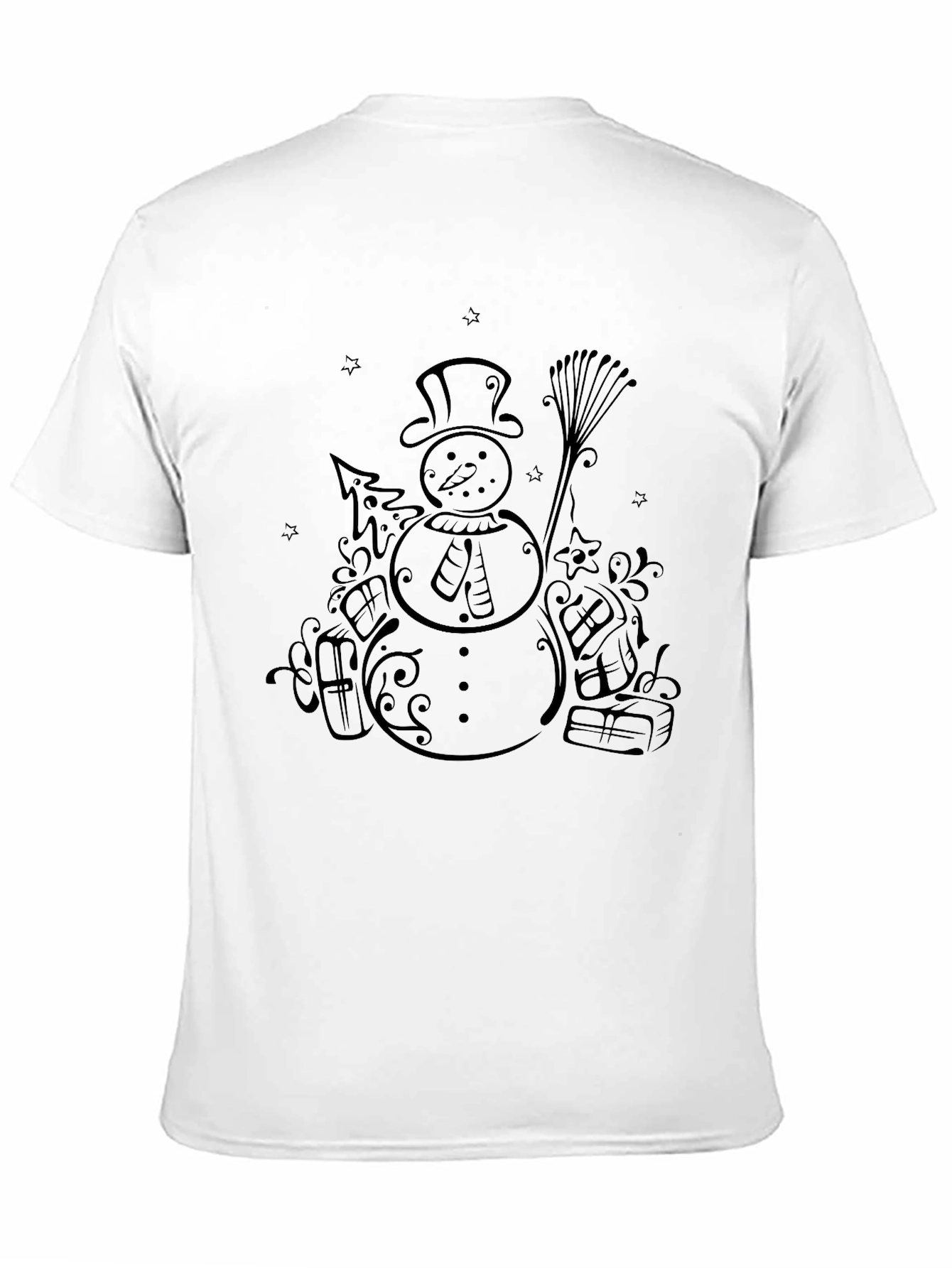 Festive Snowman Graphic Tee - Holiday Cheer!