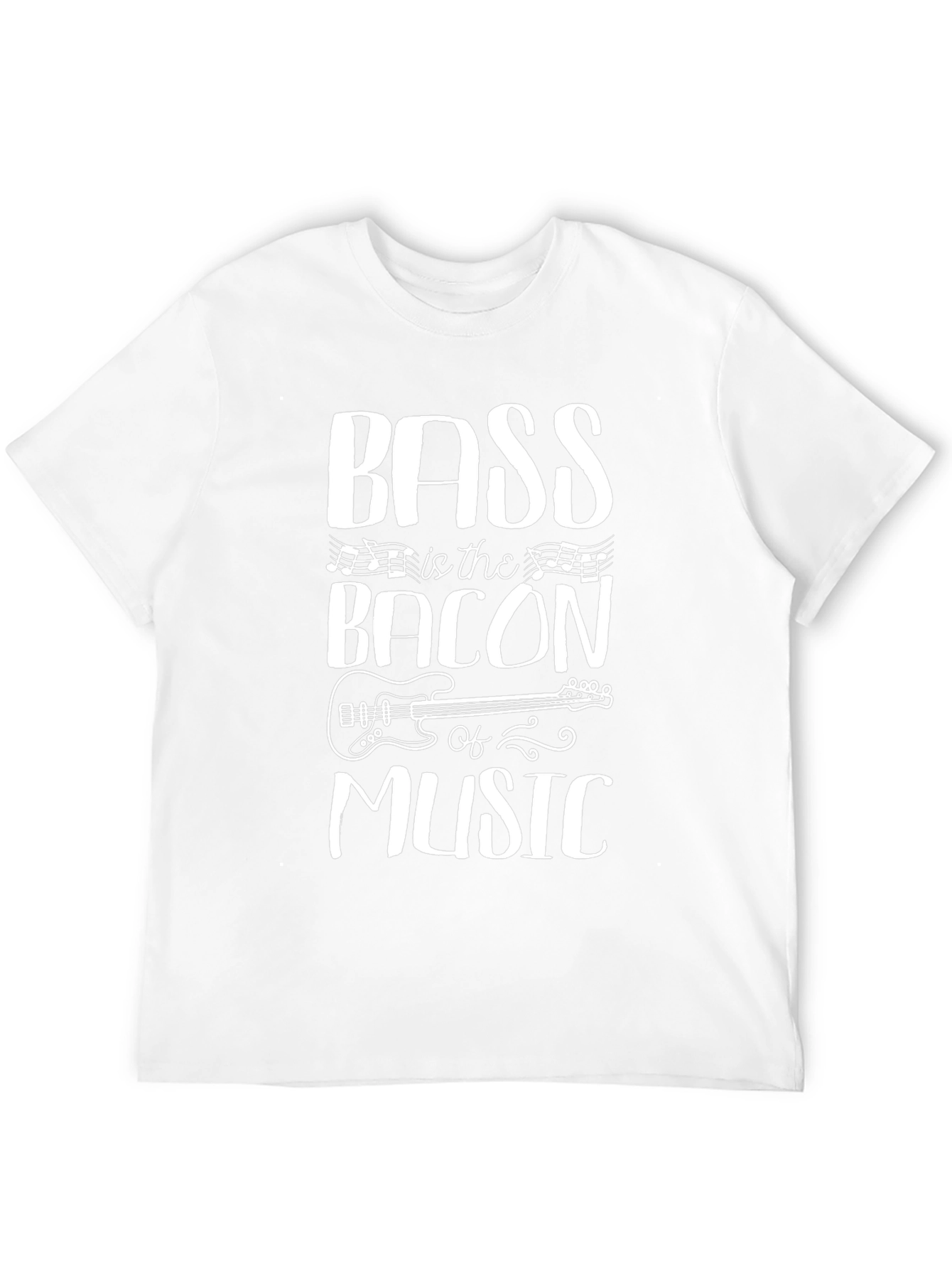 Bass is the Bacon of Music Black T-Shirt