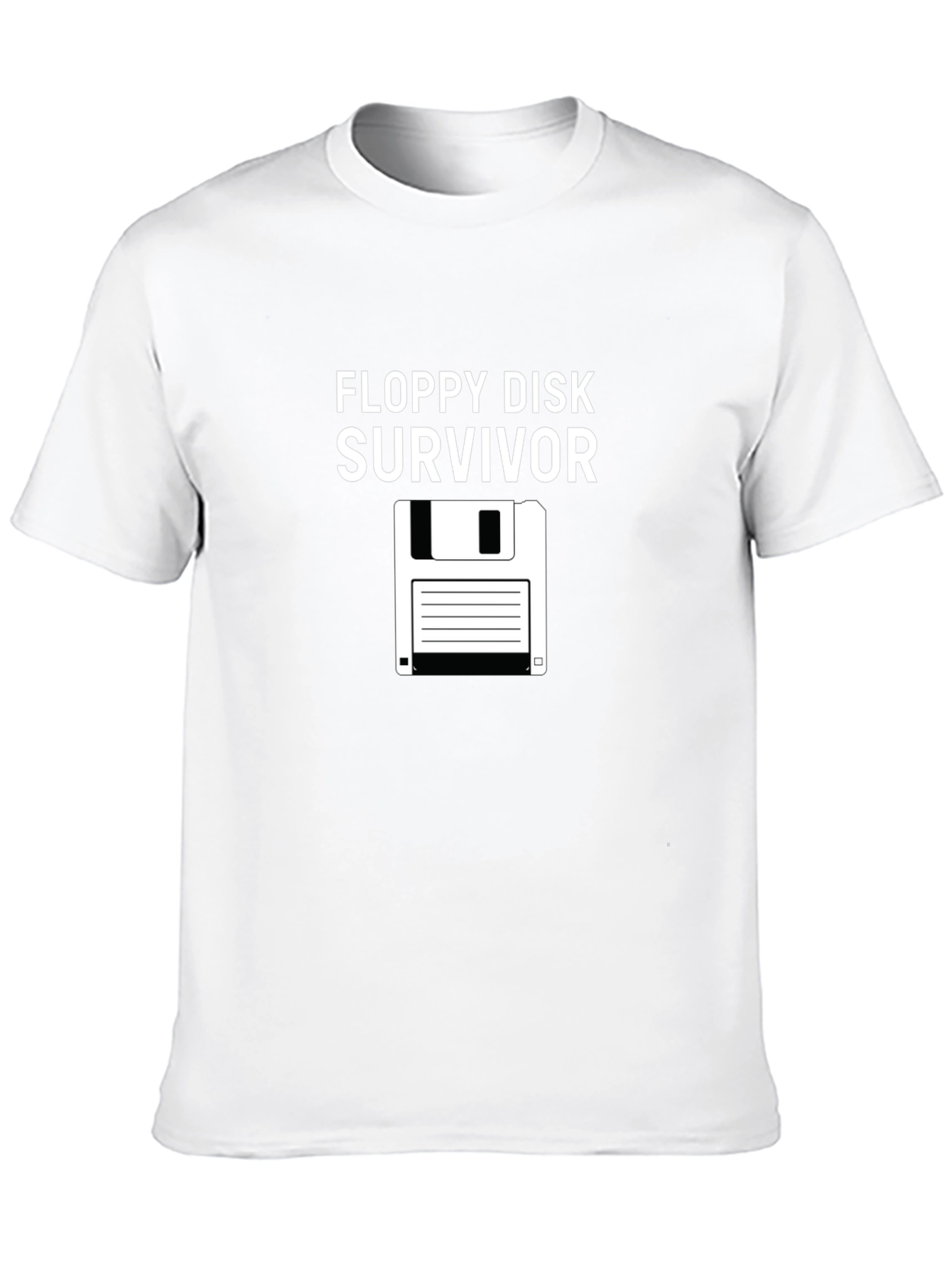 Floppy Disk Survivor Graphic T-Shirt