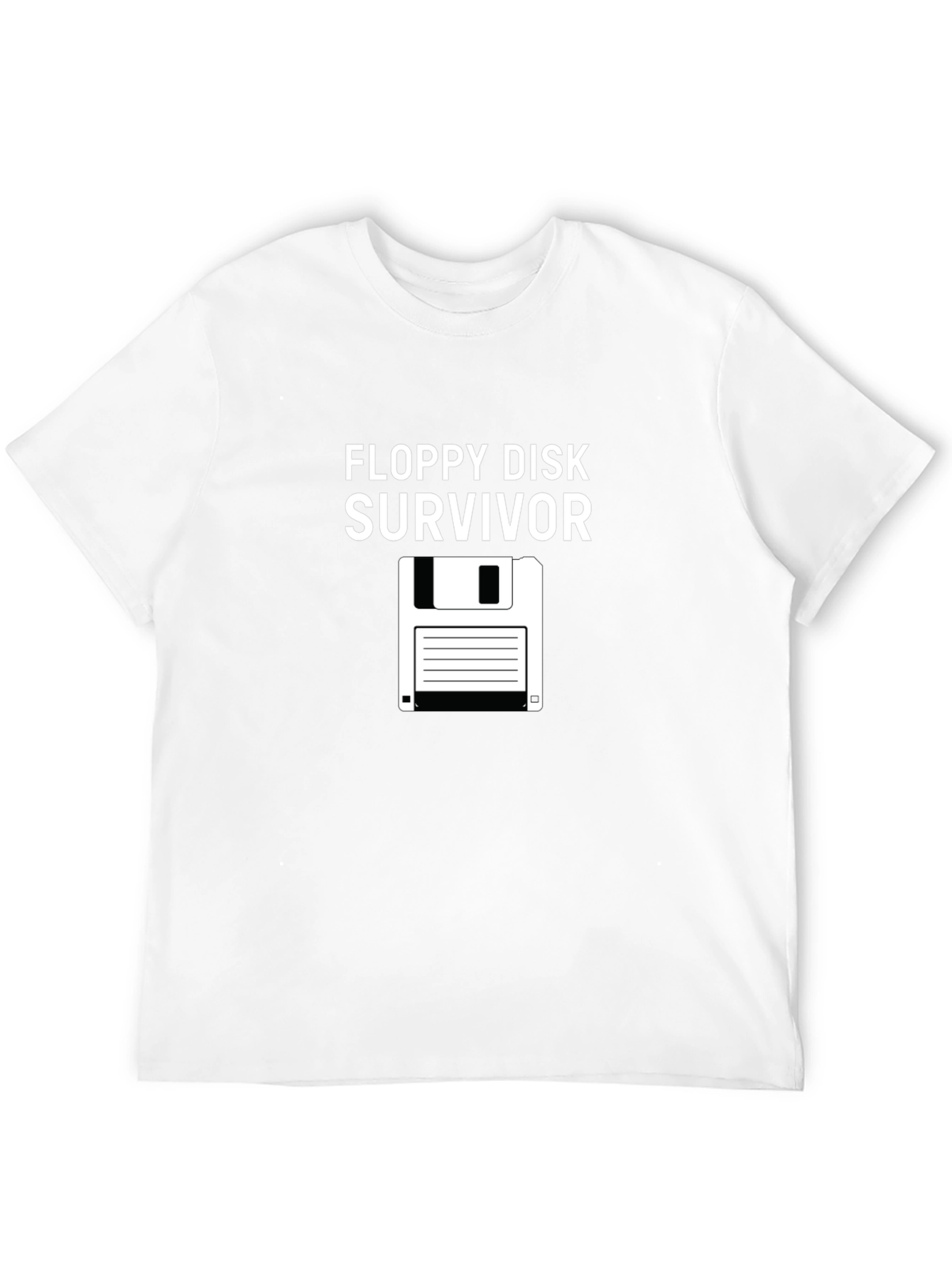 Floppy Disk Survivor Graphic T-Shirt