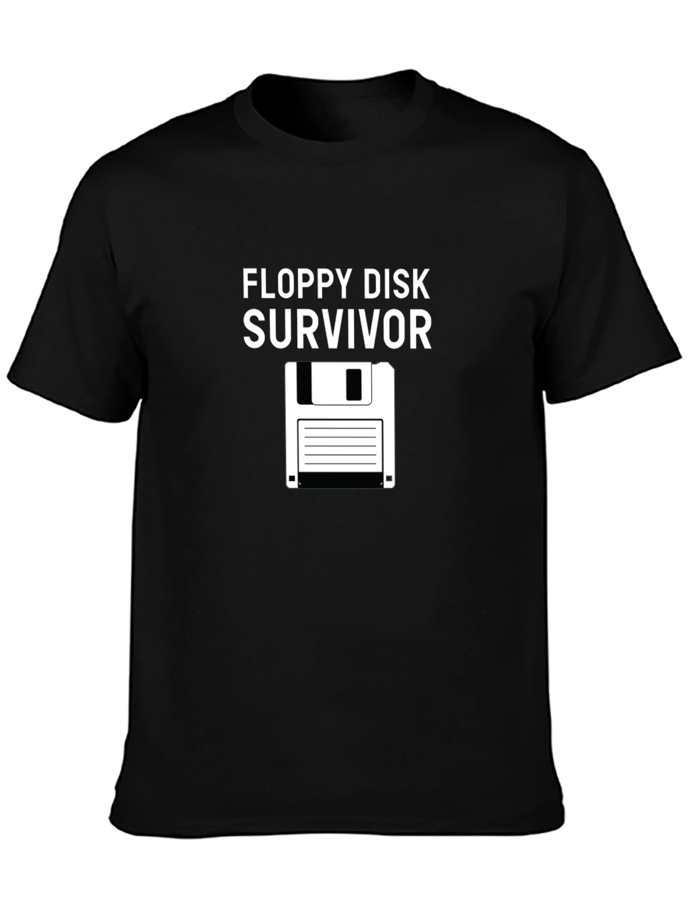 Floppy Disk Survivor Graphic T-Shirt