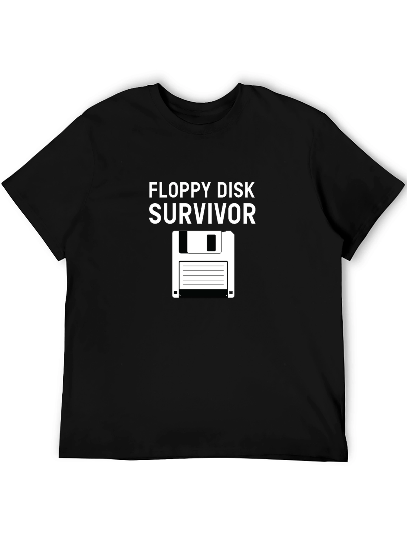 Floppy Disk Survivor Graphic T-Shirt