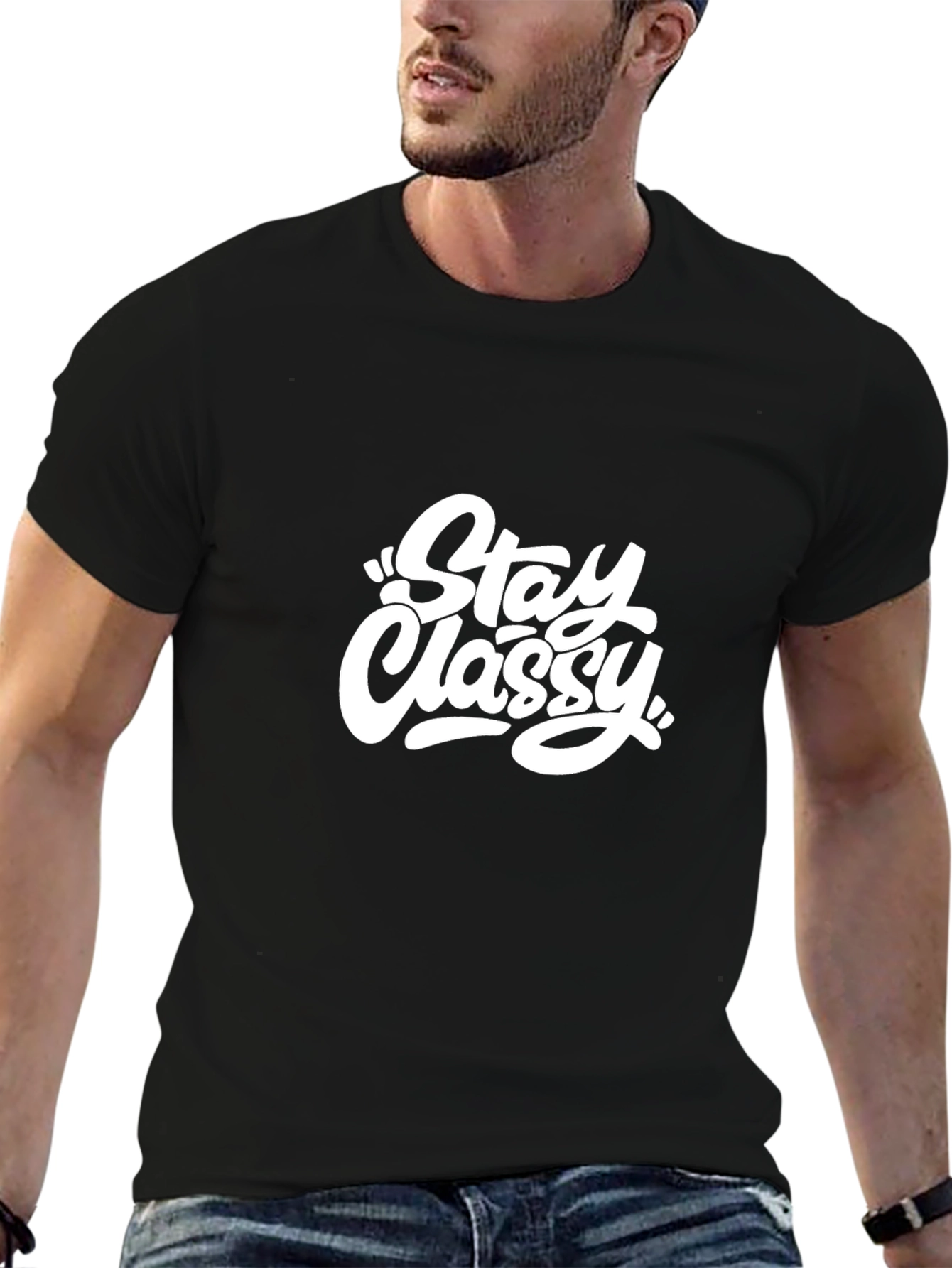 Stay Classy Graphic Tee - Modern Comfort